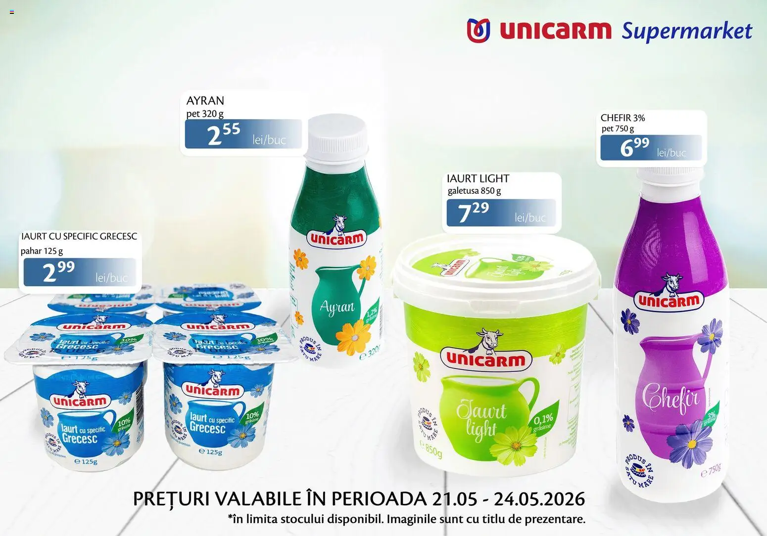 Noul catalog Unicarm – valabil de la 21.05.2026 | Pagină: 2 | Produse: Duș, Iaurt