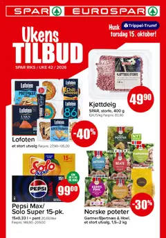Forhåndsvisning av Spar kundeavis gyldig fra 12/10/2026