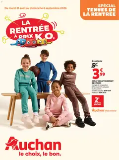 Auchan Vêtements enfants rentrée - Voorbeeld van een folder van Auchan, geldig van 11/08/2026