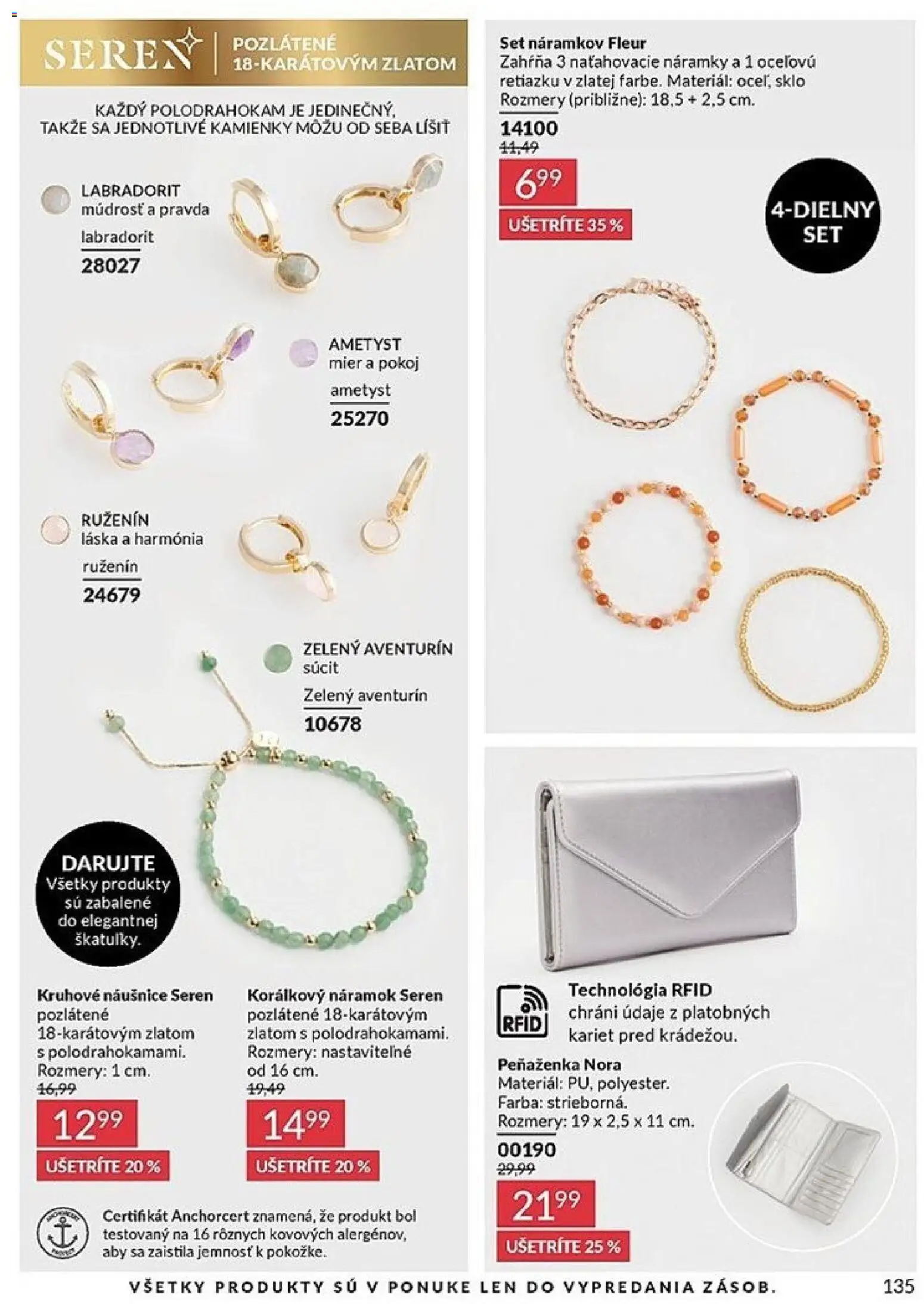 Nové Avon akcie – leták je platný od 01.06.2026 | Strana: 135 | Produkty: Peňaženka
