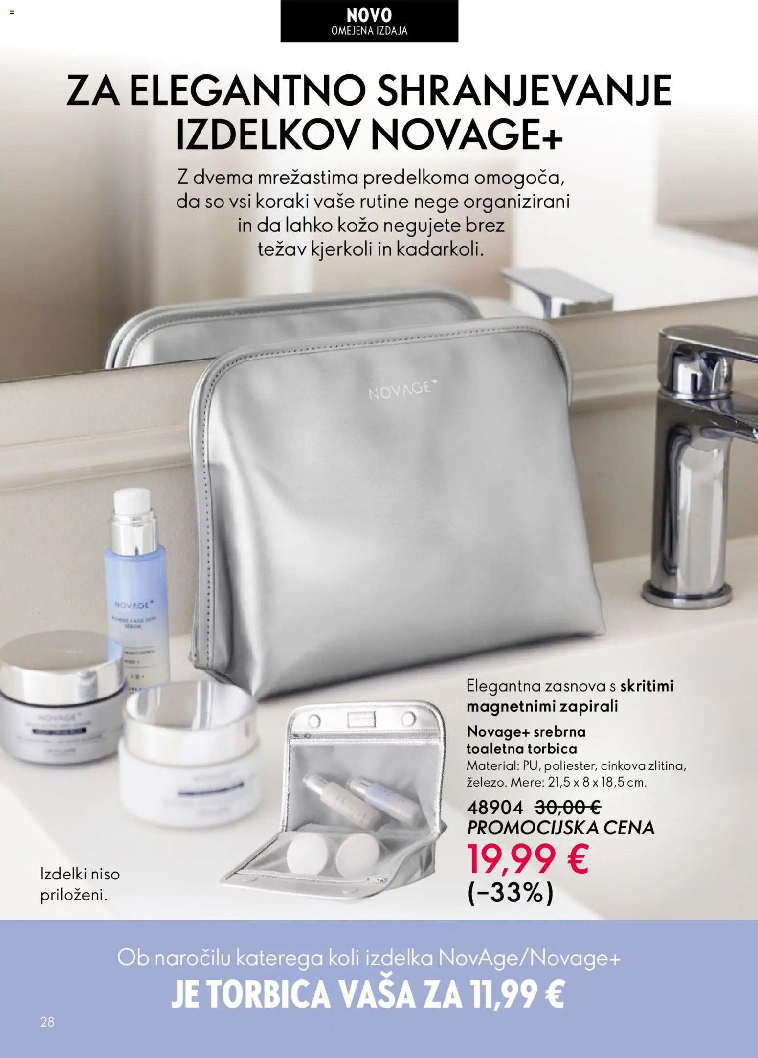 Novi Oriflame katalog ponudbe – veljaven od 01.04.2026 | Stran: 28 | Izdelki: Toaletna torbica, Torbica