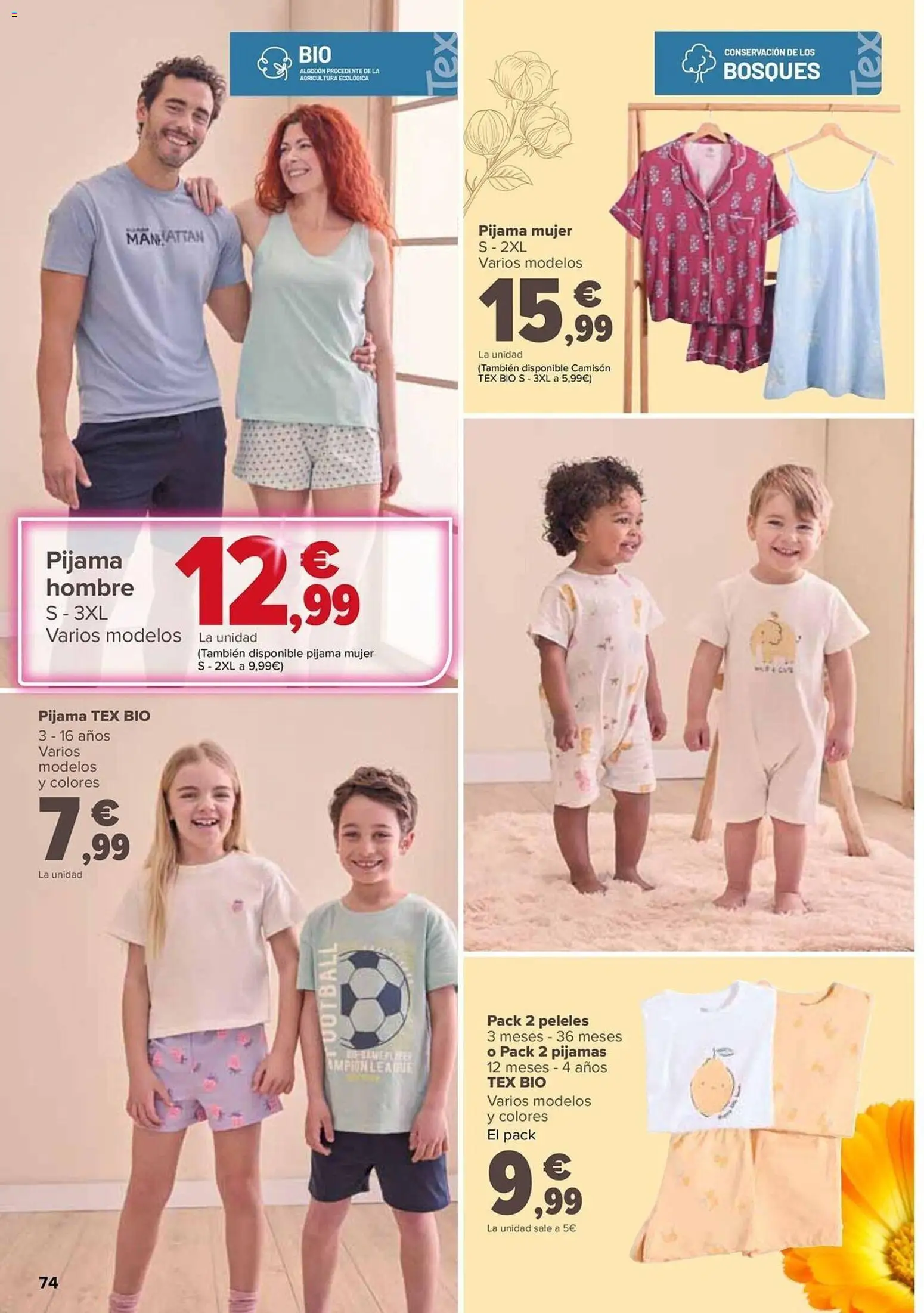 Carrefour folleto │ válido desde el 12.05.2026 | Página: 74 | Productos: Pijama, Peleles, Camisón
