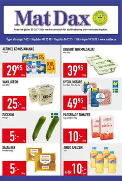 Matdax erbjudanden - Förhandsvisning av reklamblad från butik Matdax aktuell från 27/07/2026