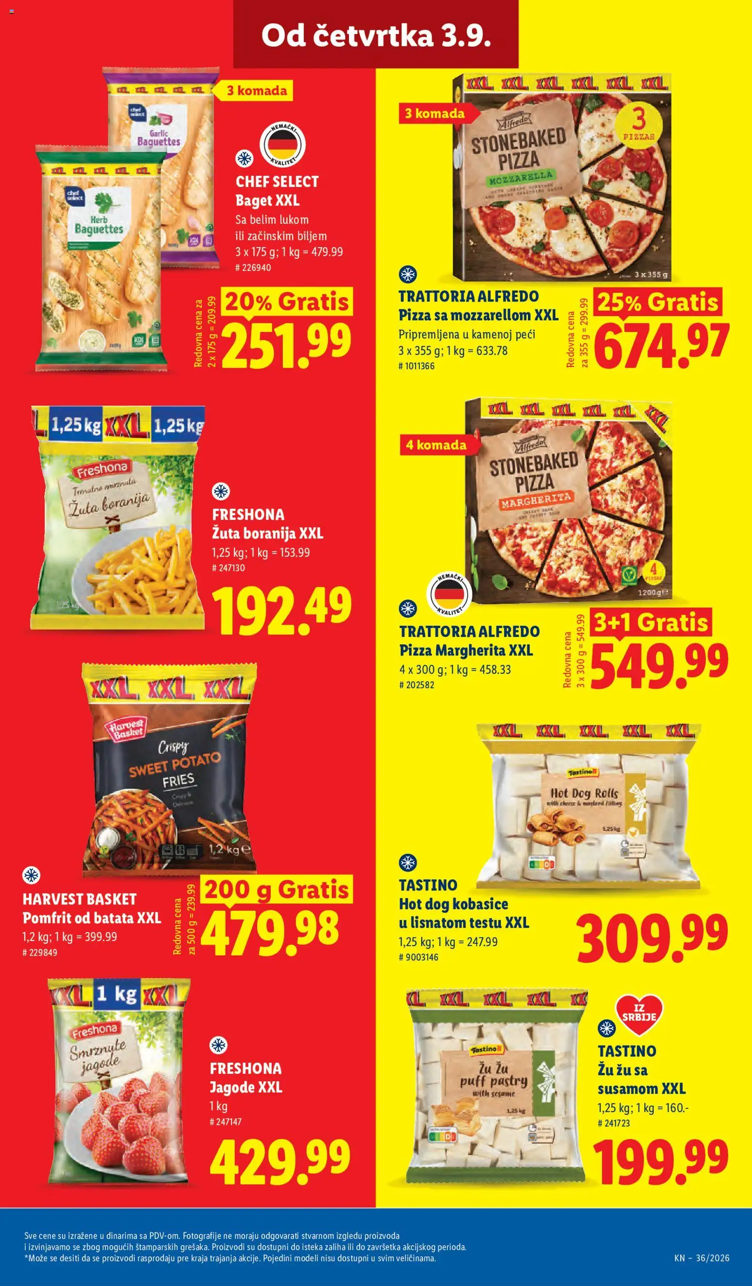 Lidl katalog - važi od 03.09.2026 | Strana: 59 | Proizvode: Boranija, Jagode, Baget, Hot dog