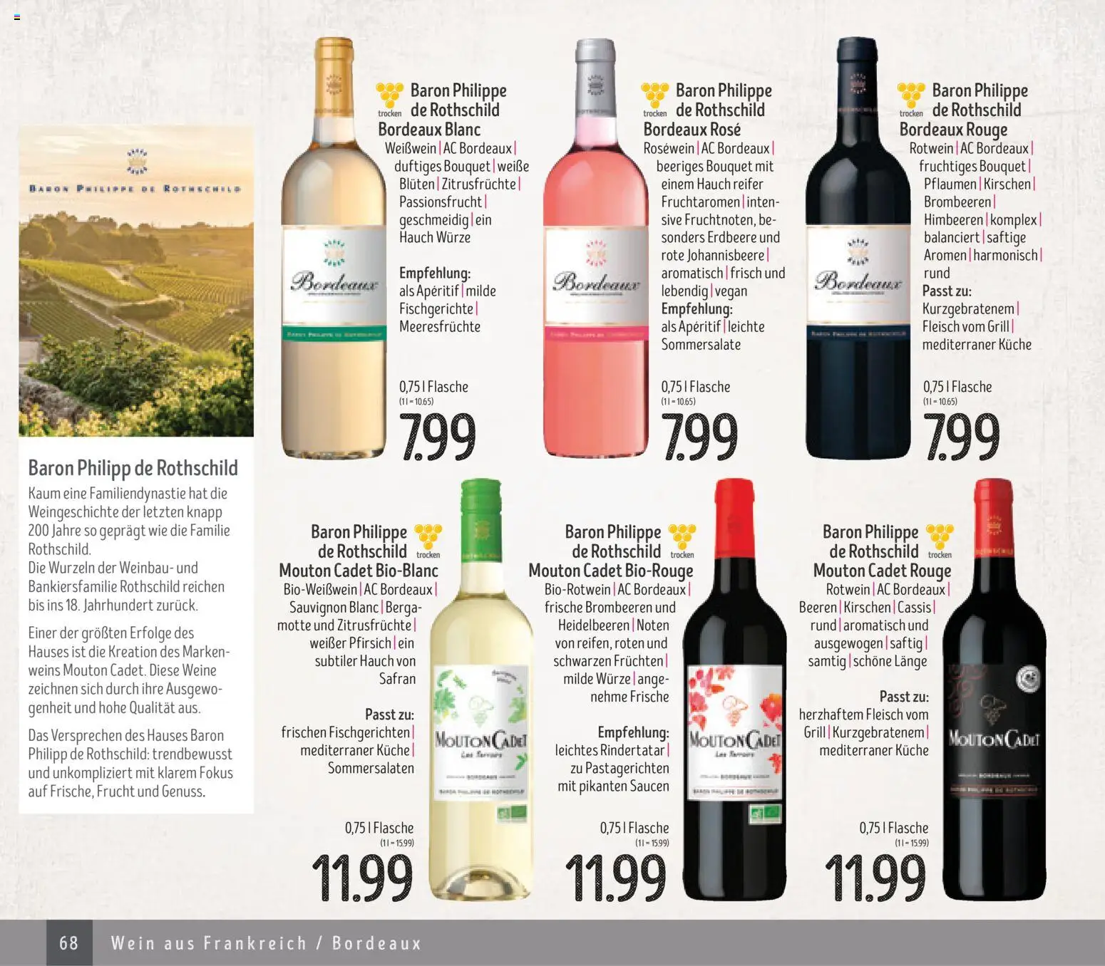 Edeka Struve Wein– und Spirituosen – gültig ab 14.11.2025 | Seite: 68 | Produkte: Pflaumen, Rosewein, Kirschen, Meeresfrüchte