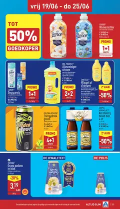 Aldi folder week 25 - Voorbeeld van een folder van Aldi, geldig van 15.06.2026 | Pagina: 33 | Producten: Allesreiniger, La, Guitare acoustique, Kaas