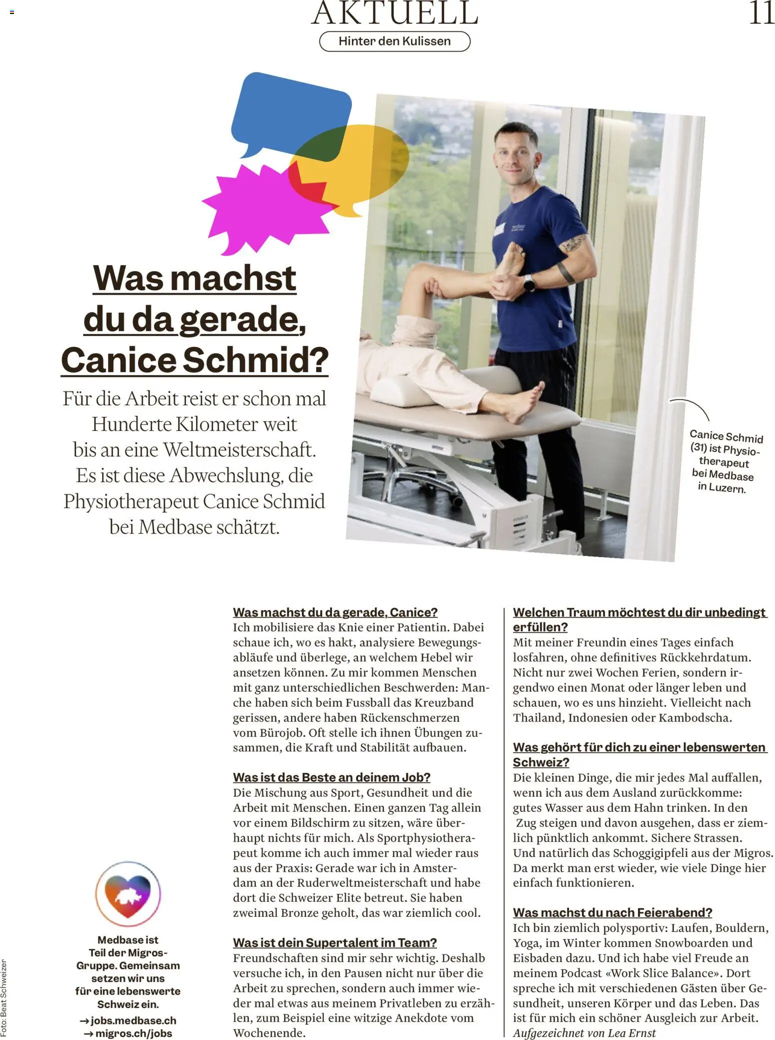 Migros aktionen Magazine – gültig ab 29.10.2026 | Seite: 11 | Produkte: Fußball, Bildschirm, Wasser, Knie