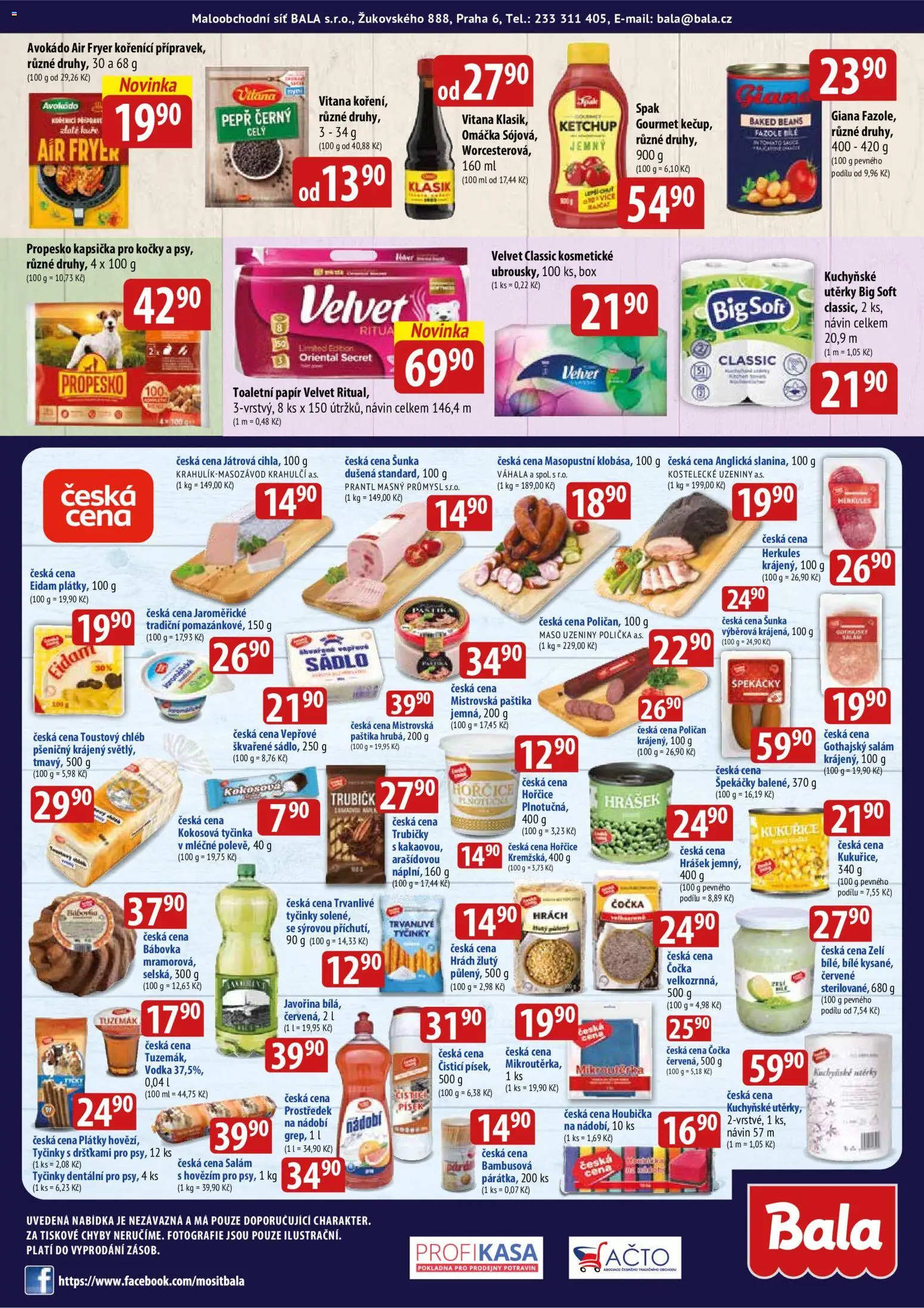 BALA velký leták od 19.08.2026 | Strana: 6 | Produkty: Gourmet, Houbička, Nádobí, Uzeniny