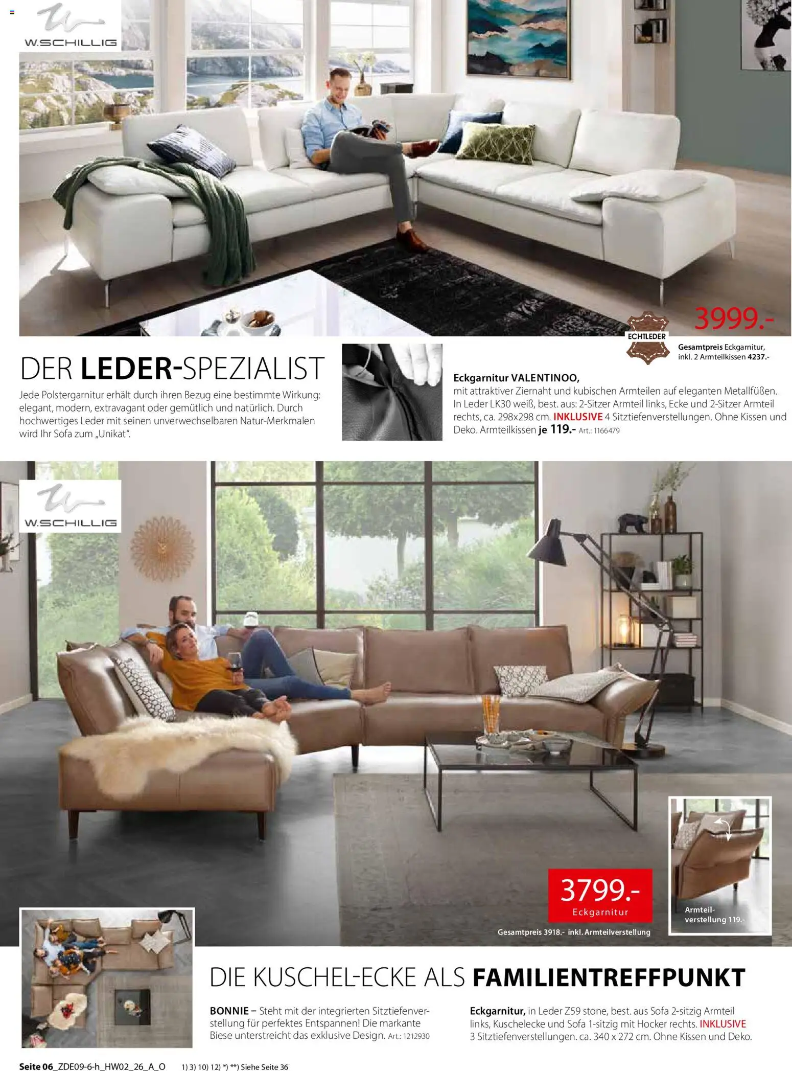 Zurbrüggen Prospekt – gültig ab 30.09.2026 | Seite: 12 | Produkte: Hocker, Kissen, Sofa