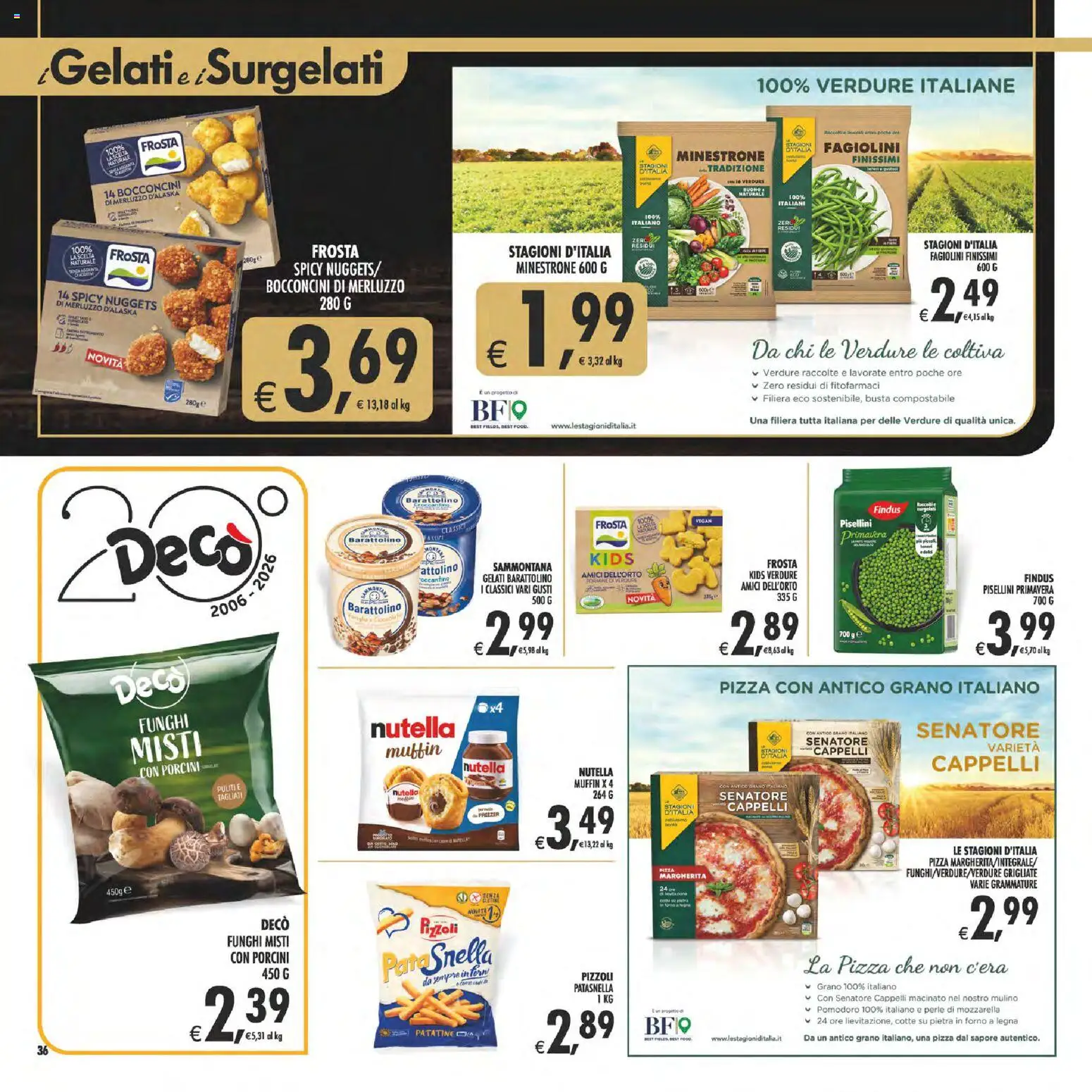 Volantino Decò del 23/10/2026 | Pagina: 36 | Prodotti: Merluzzo d’Alaska, Patatine, Verdure, Nutella