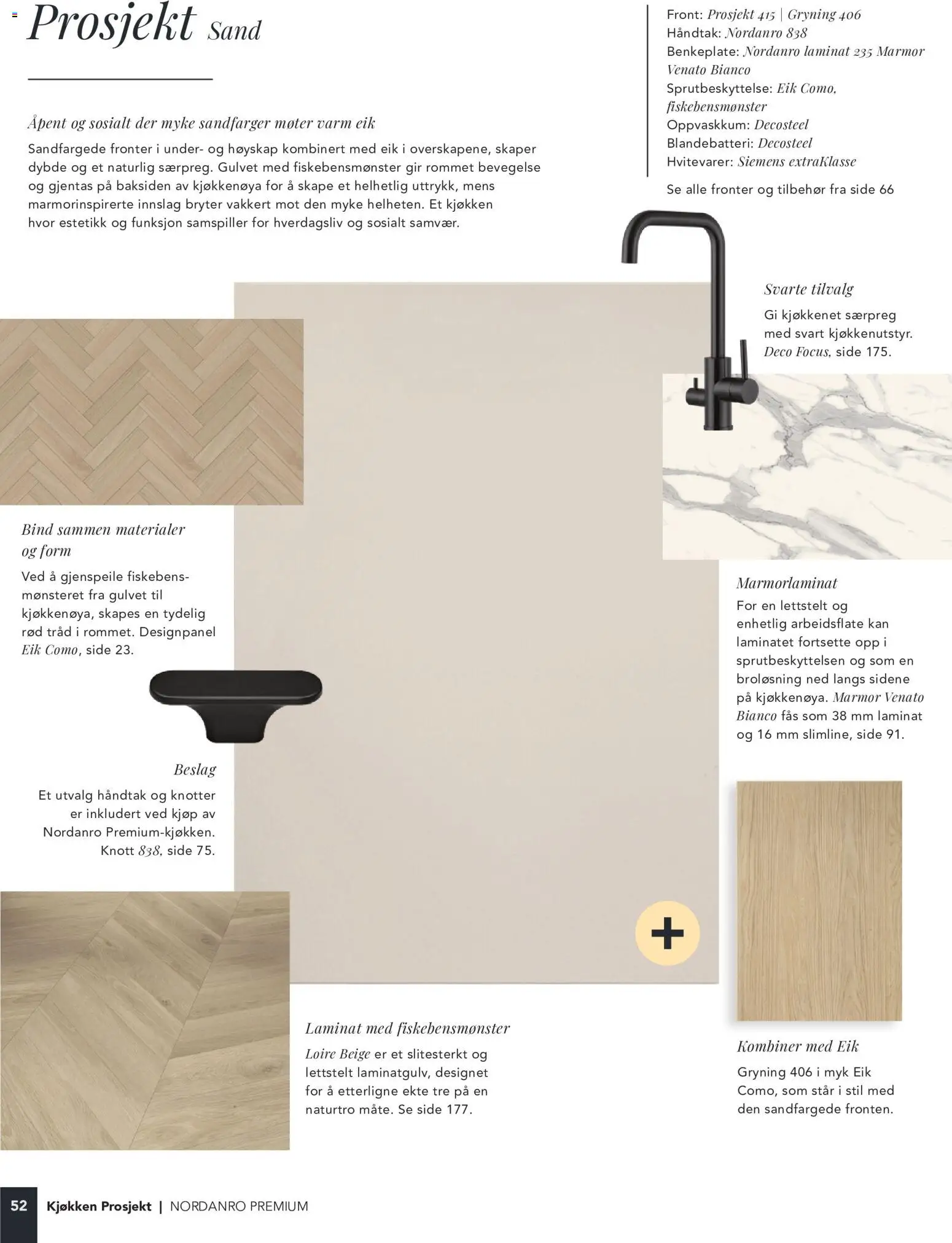 {H1} | Side: 52 | Produkter: Bind, Blandebatteri, Knotter, Håndtak