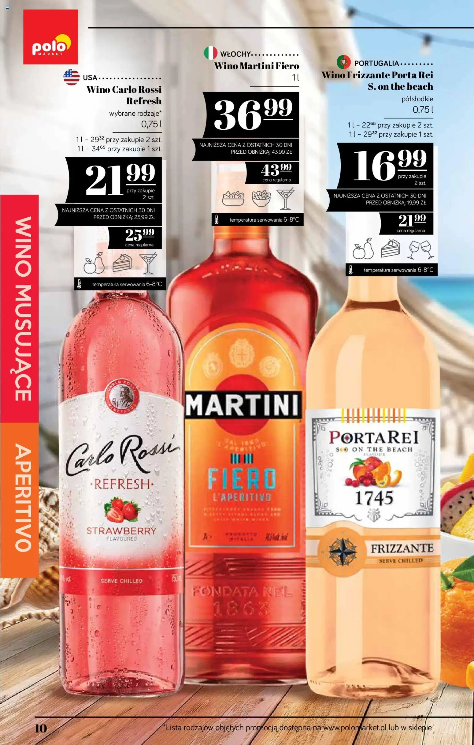 POLOmarket katalog - Alkoholi od 16.07.2026 | Strona: 10 | Produkty: Martini, Wino, Carlo Rossi