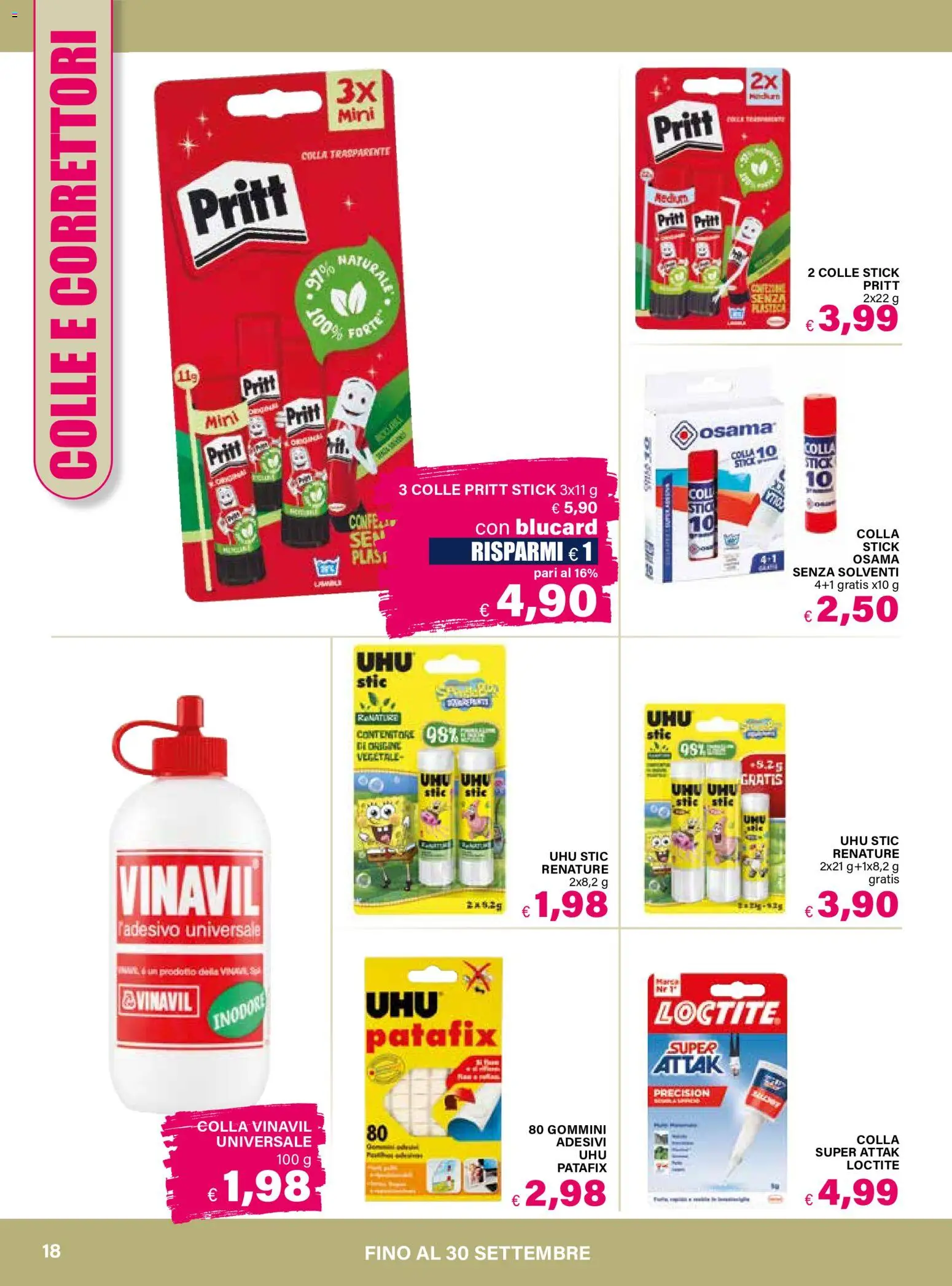 Volantino Il Gigante del 06/08/2026 | Pagina: 18 | Prodotti: Colla, Contenitore
