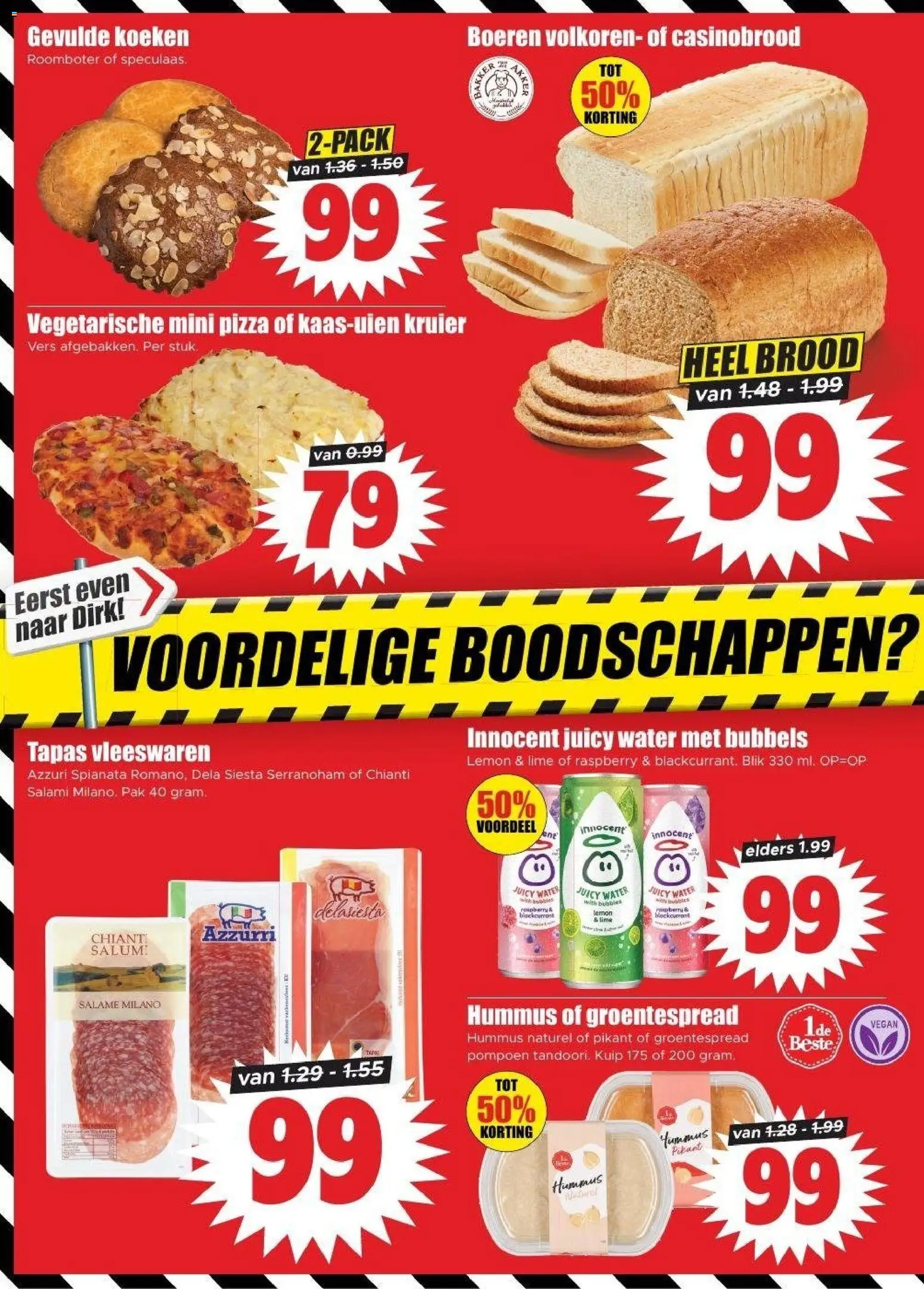 {H1} | Pagina: 6 | Producten: Pizza, Roomboter, Vleeswaren, Water