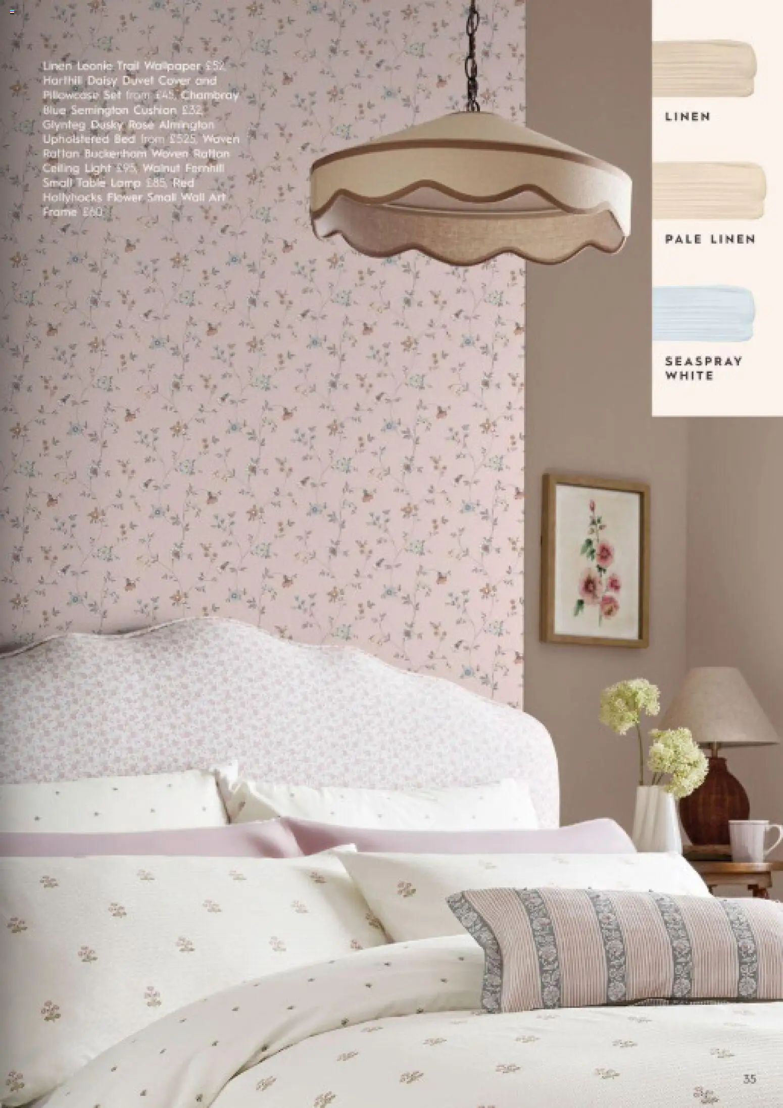 {H1} | Page: 35 | Products: Table, Lamp, Table lamp, Bed