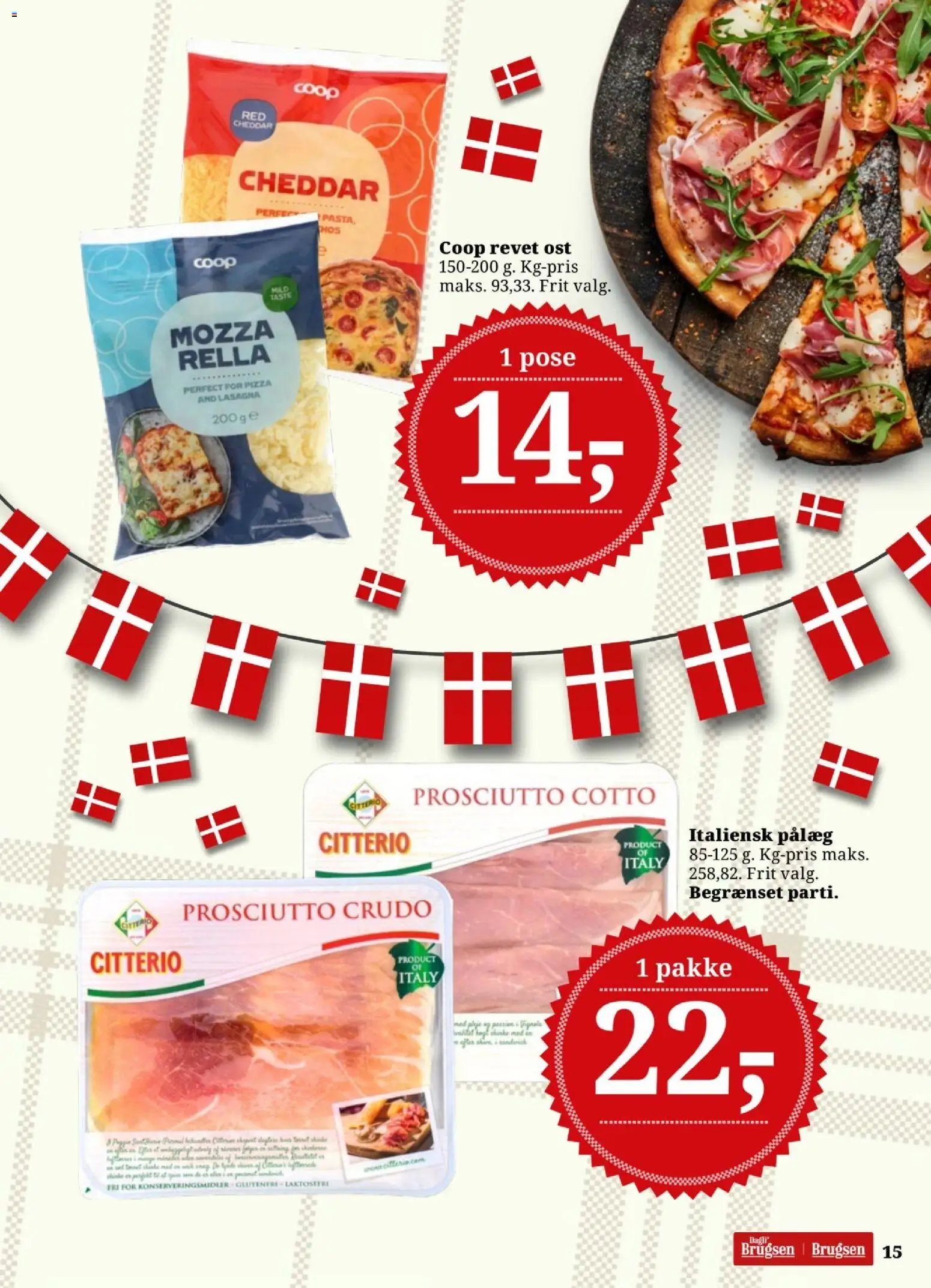 Dagli'Brugsen tilbudsavis – gyldig fra 25/09/2026 | Side: 16 | Produkter: Ost, Cheddar, Pizza, Pålæg