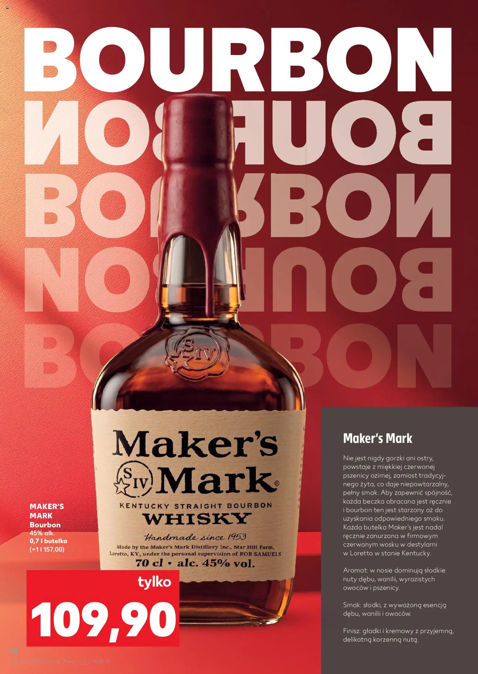 Kaufland Polsko leták - Barek od 23.07.2026 | Strana: 14 | Produkty: Bourbon, Whisky