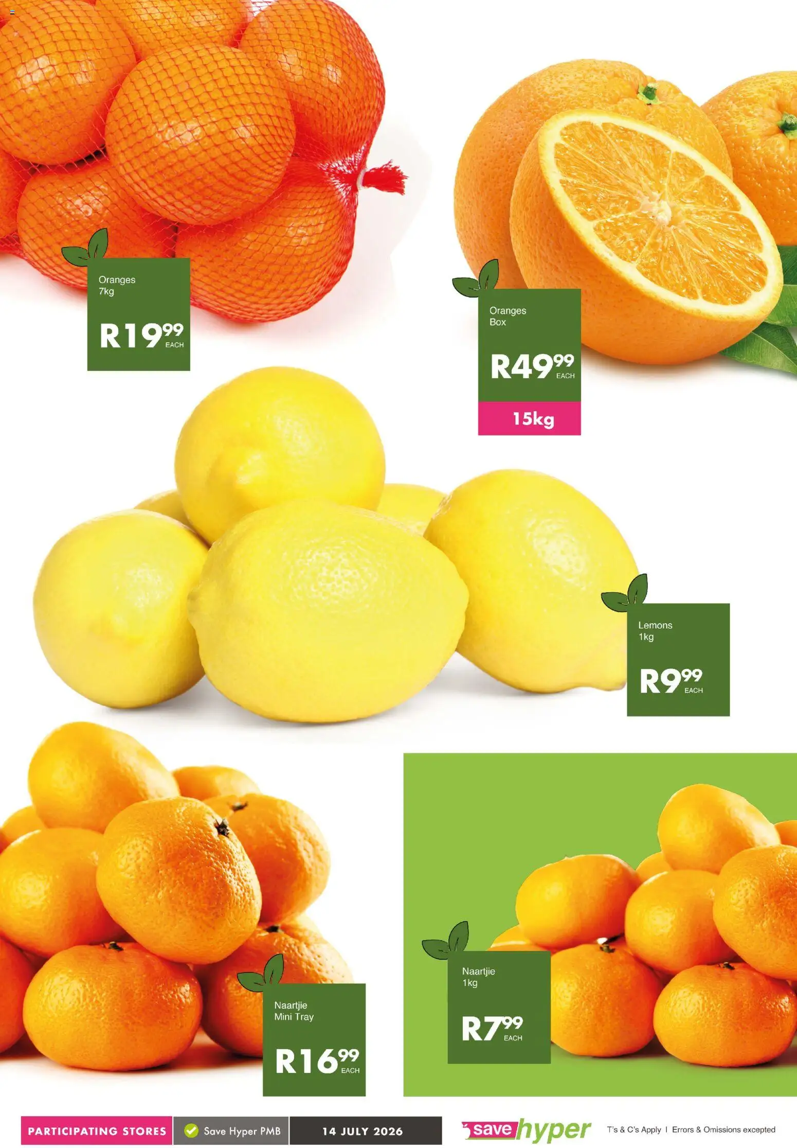 New Save catalogue – valid from 14/07/2026 | Page: 6 | Products: Tray, Oranges