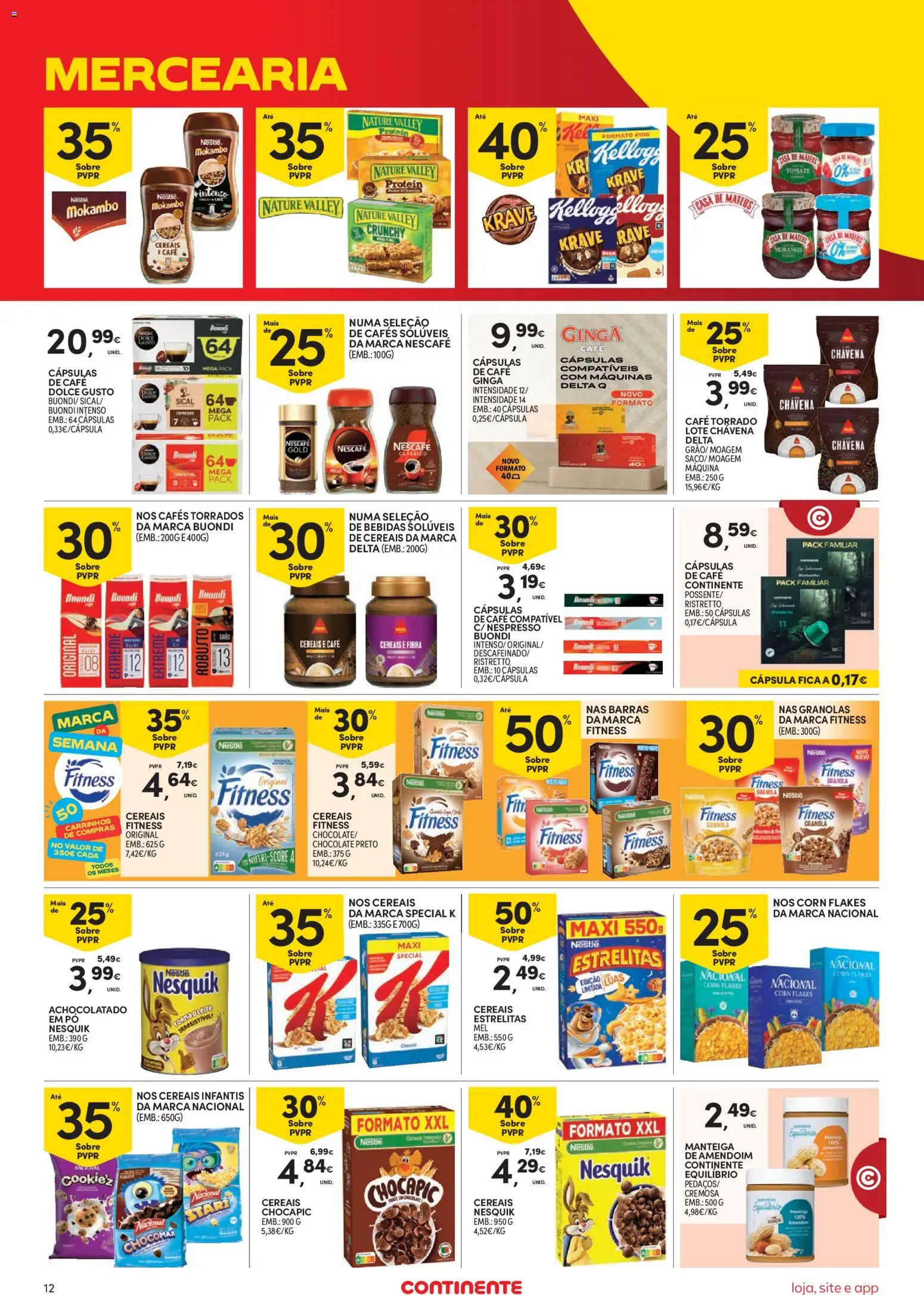 Continente Semanal Continente Bom Dia │ válido de 15/09/2026 | Página: 12 | Produtos: Mercearia, Pó, Manteiga, Café