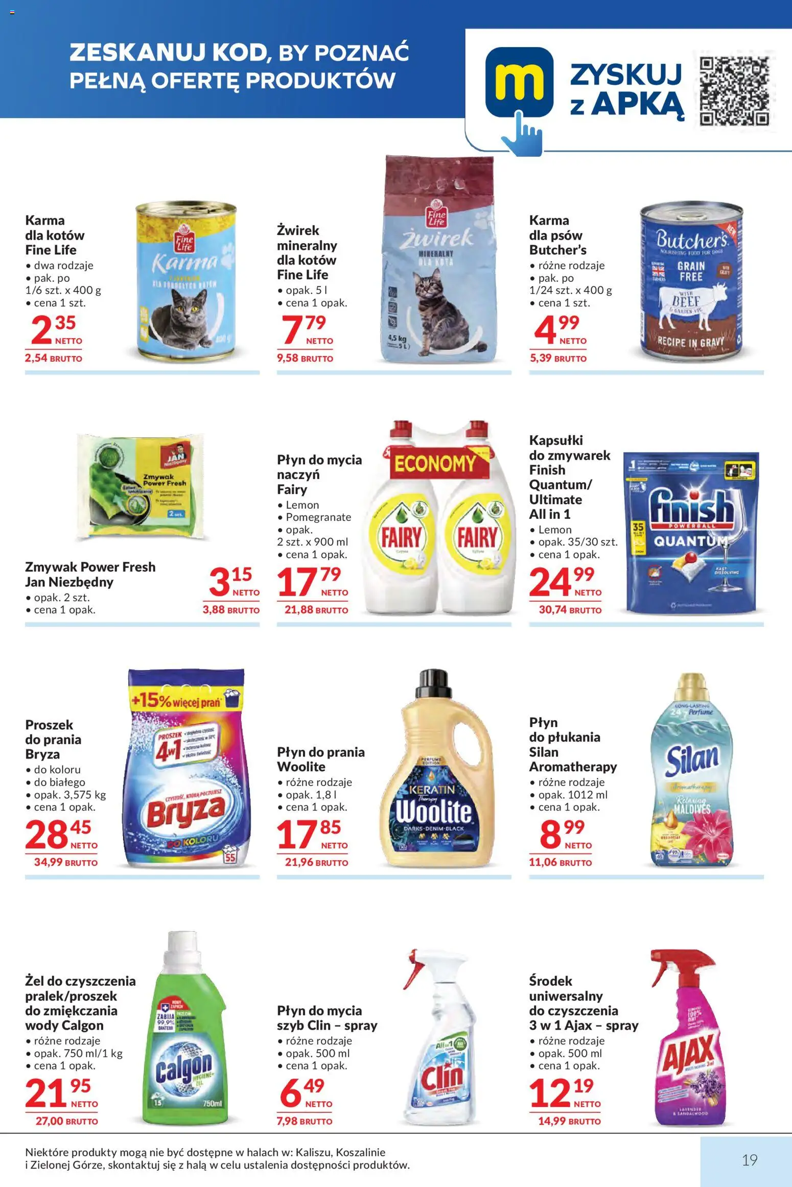 Makro gazetka od 29.09.2026 | Strona: 19 | Produkty: Calgon, Proszek, Karma, Finish