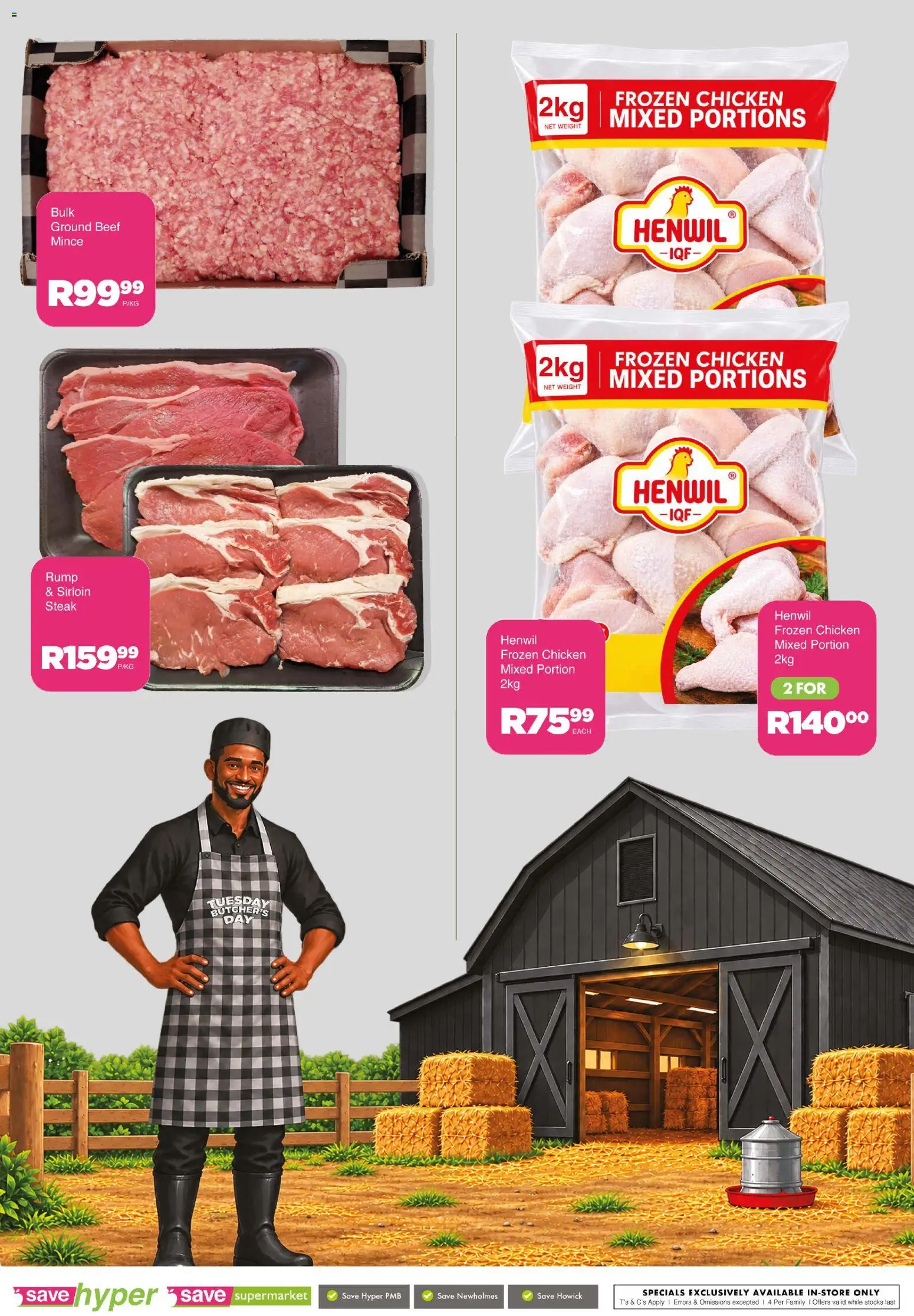 New Save catalogue – valid from 20/10/2026 | Page: 10 | Products: Steak, Frozen chicken, Chicken, Beef