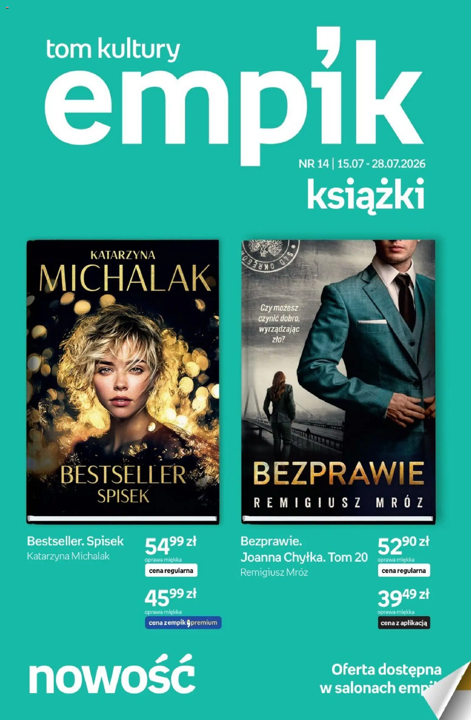 Empik promocje - Tom kultury Książki od 15.07.2026 catalogue cover