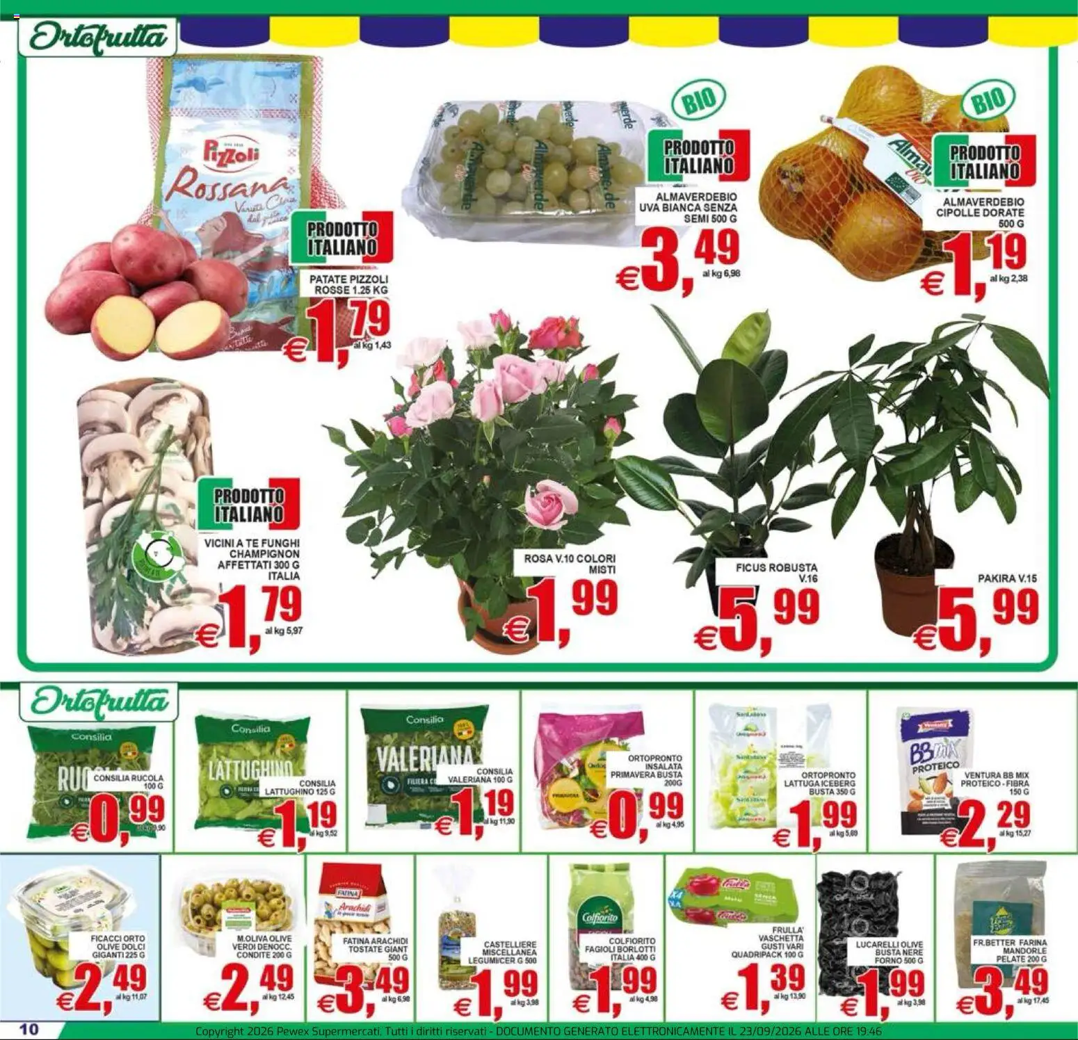 Volantino Pewex del 23/09/2026 | Pagina: 10 | Prodotti: Pera, Stracchino, Pecorino, Burrata