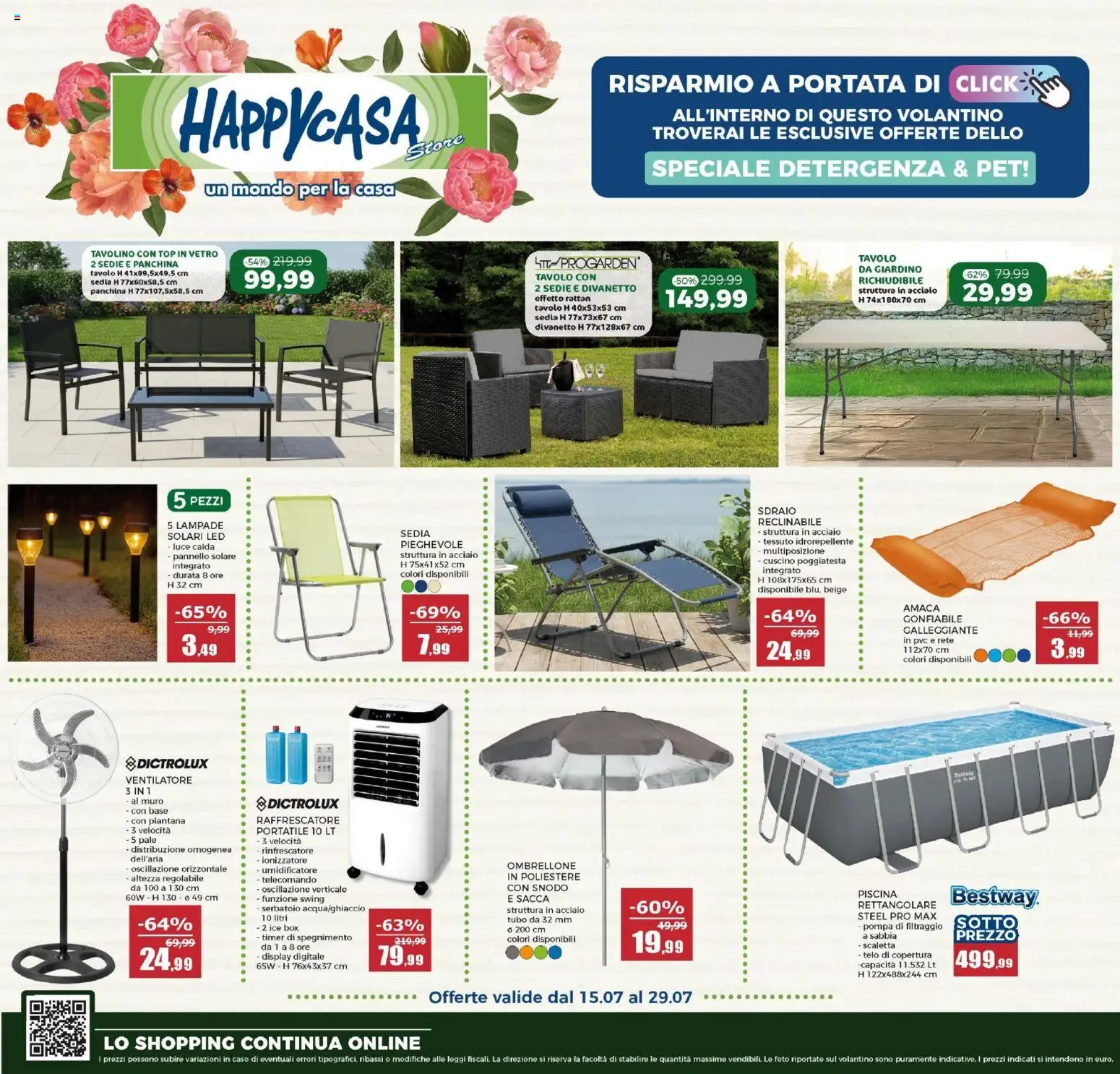 Volantino Happy Casa del 15/07/2026 | Pagina: 1