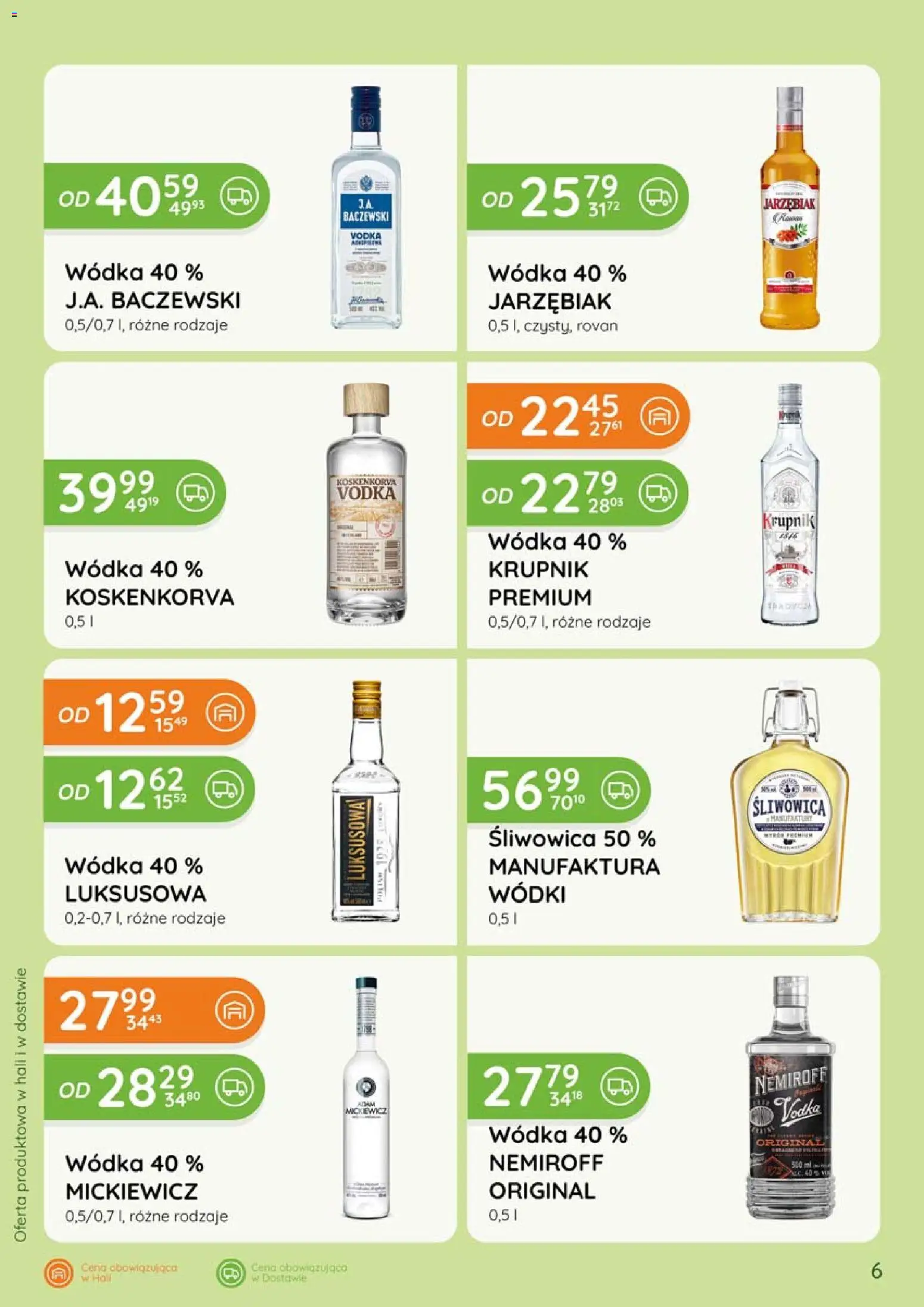 Eurocash gazetka - Katalog Alkoholowy od 01.05.2026 | Strona: 6 | Produkty: Krupnik wódka, Vodka, Wódka