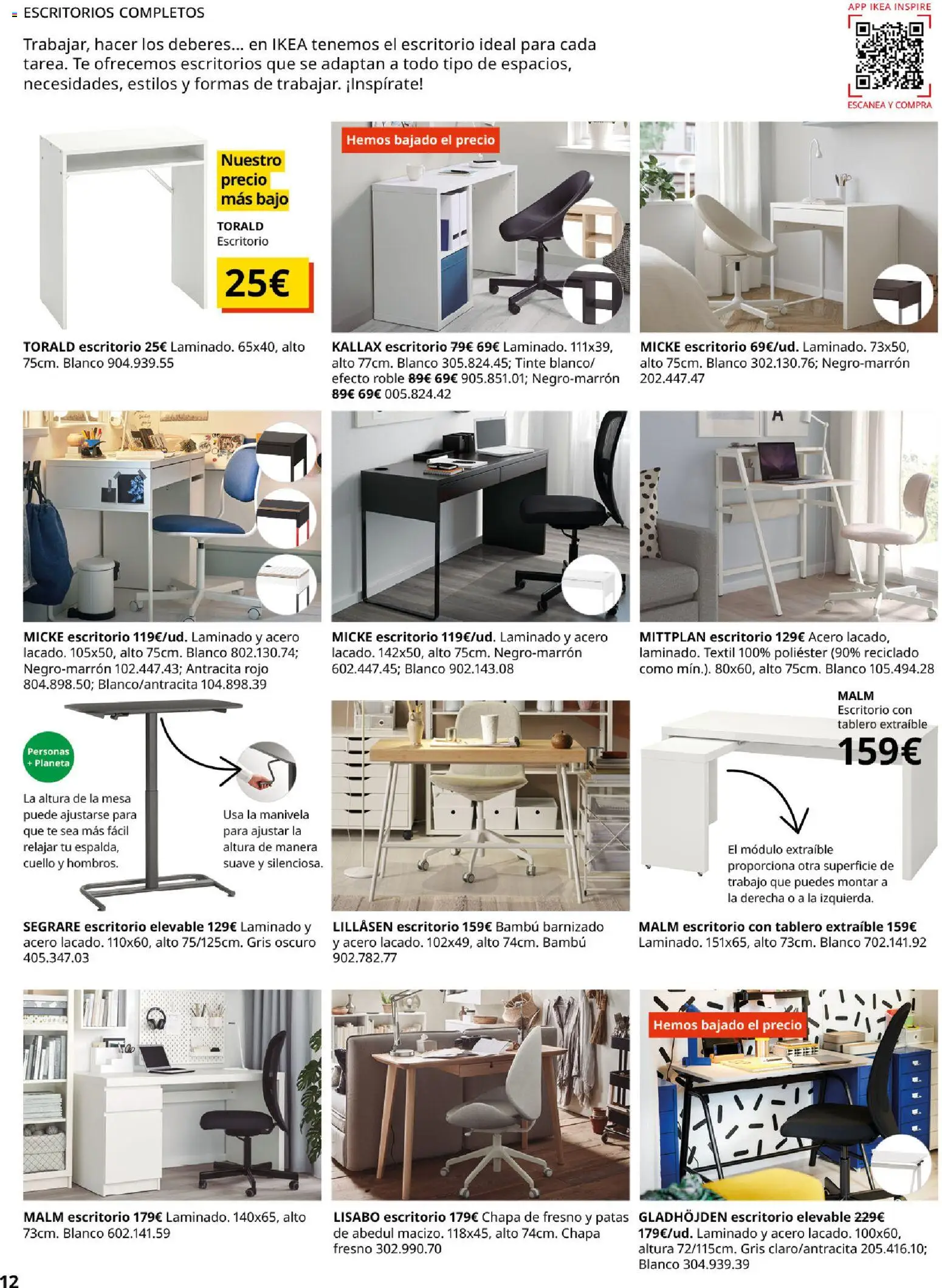 Catálogo IKEA Oficina en casa │ válido desde el 01.02.2026 | Página: 12 | Productos: Tinte, Té, Mesa