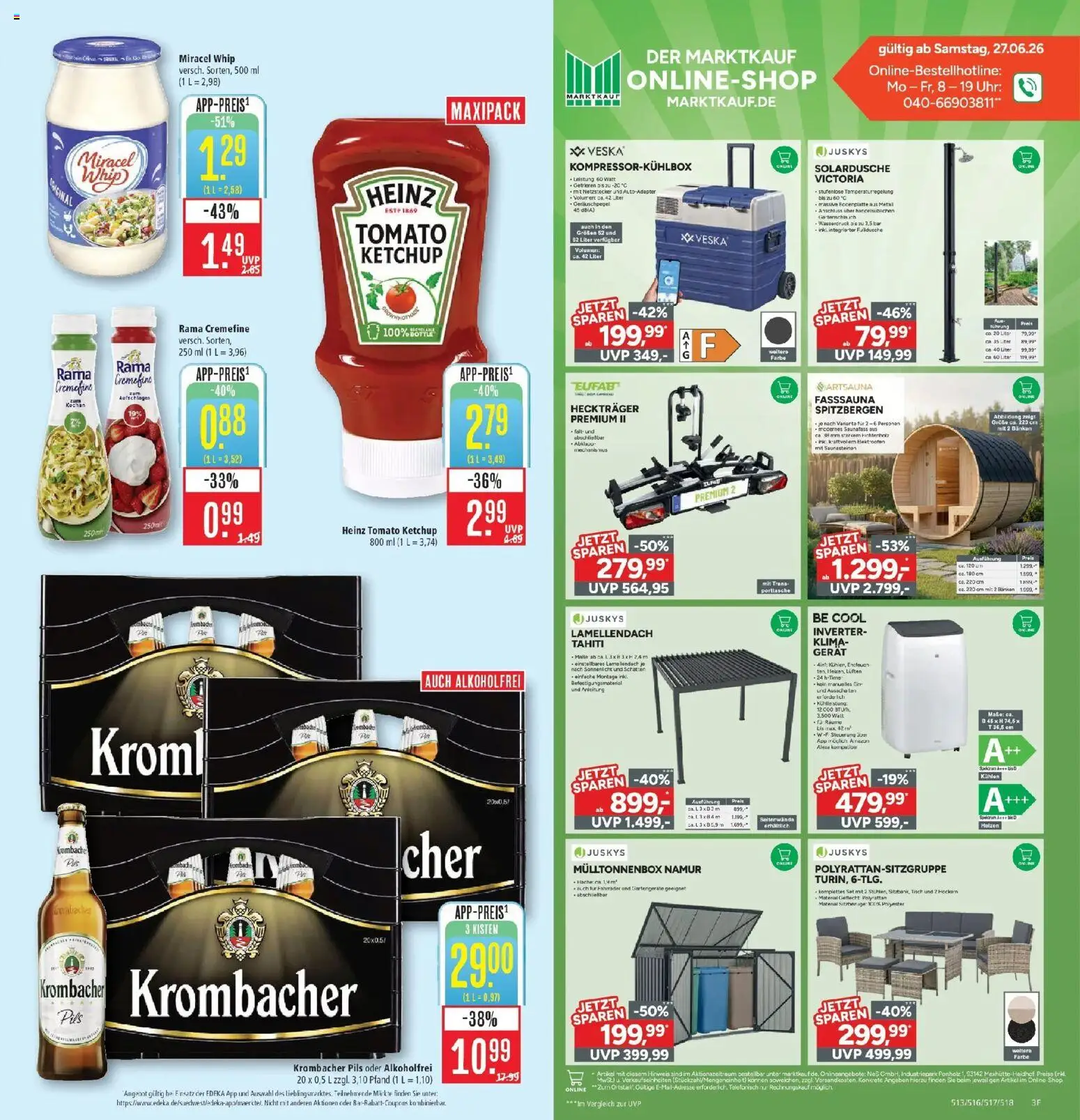 Marktkauf - Marktkauf: Wochenangebote – gültig ab 29.06.2026 | Seite: 5 | Produkte: Tisch, Rama cremefine, Miracel whip, Ketchup