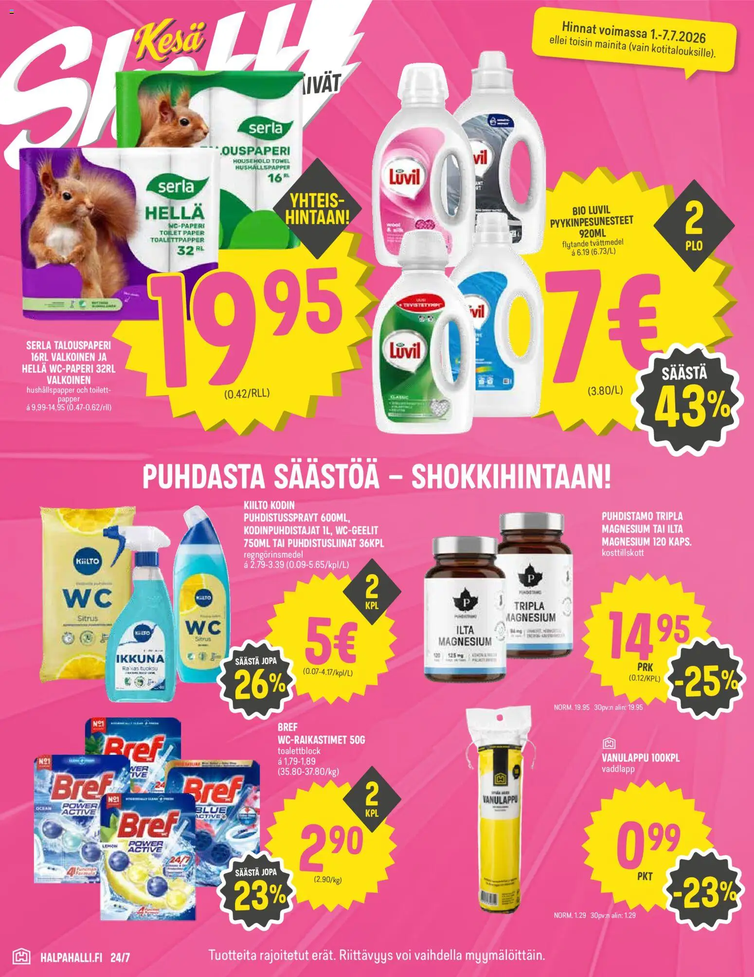 Halpa Halli tarjoukset – voimassa 01/07/2026 alkaen | Sivu: 6