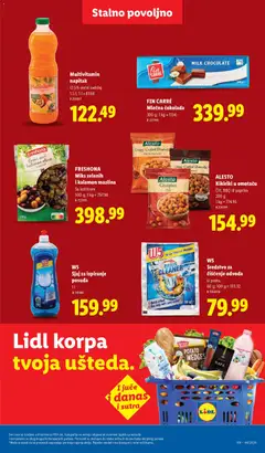 FIN CARRÉ Mlečna čokolada, 300 g; 1 kg = 1134.- - pregled Lidl kataloga - važi od 29.10.2026 | Strana: 41 | Proizvode: Paprika, Korpa, Kikiriki, Čokolada