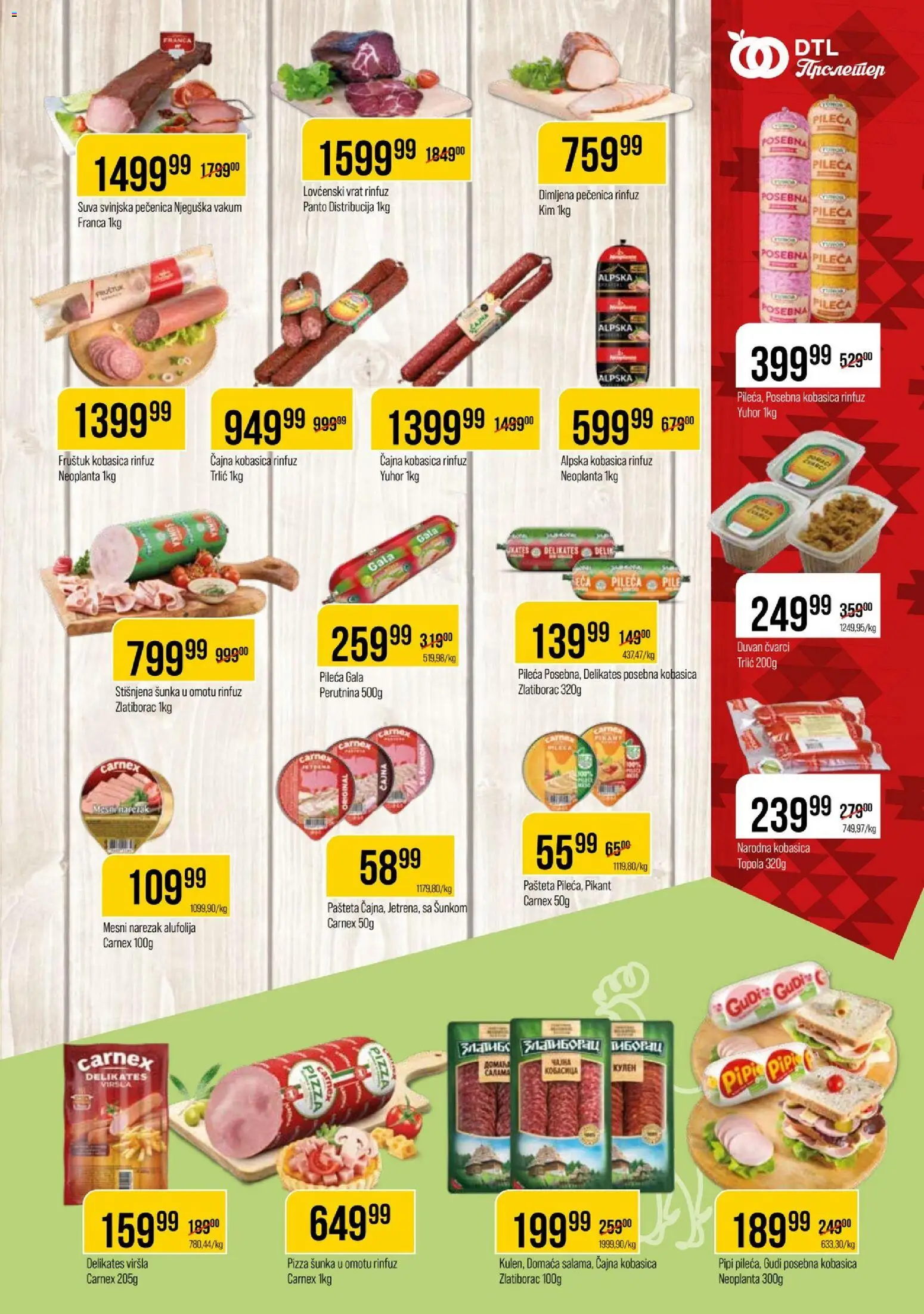 Metalac Proleter katalog - važi od 20.05.2026 | Strana: 5 | Proizvode: Čvarci, Narezak, Kobasica, Pašteta
