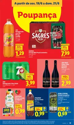 Pré-visualização 7UP Refrigerante Lima Limão, Refrigerante Lima Limão. Pack 6x330 ml válido de 15.06.2026 | Página: 33