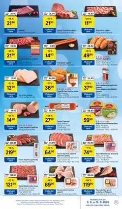 Náhled letáku Tesco Mleté maso míchané, 500 g, 20 % tuku, ochranná atmosféra od 09.09.2026 | Strana: 15
