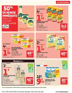 Auchan - Prévisualisation de GRANDLAIT BIO LAIT DEMI-ÉCRÉME CANDIA, Lait demi-écrémé valide à partir de 07/07/2026 | Page: 15 | Produits: Sardines, Couscous, Lait, Coquillettes