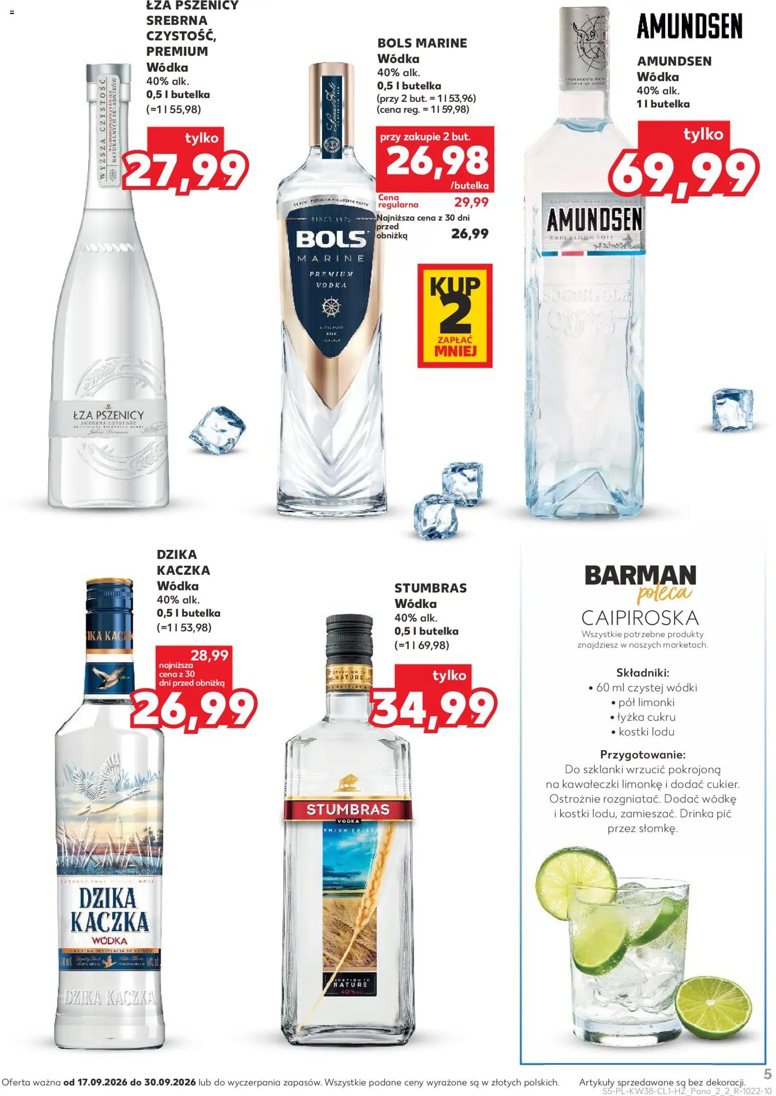 Kaufland Polsko leták - Barek od 17.09.2026 | Strana: 5 | Produkty: Vodka