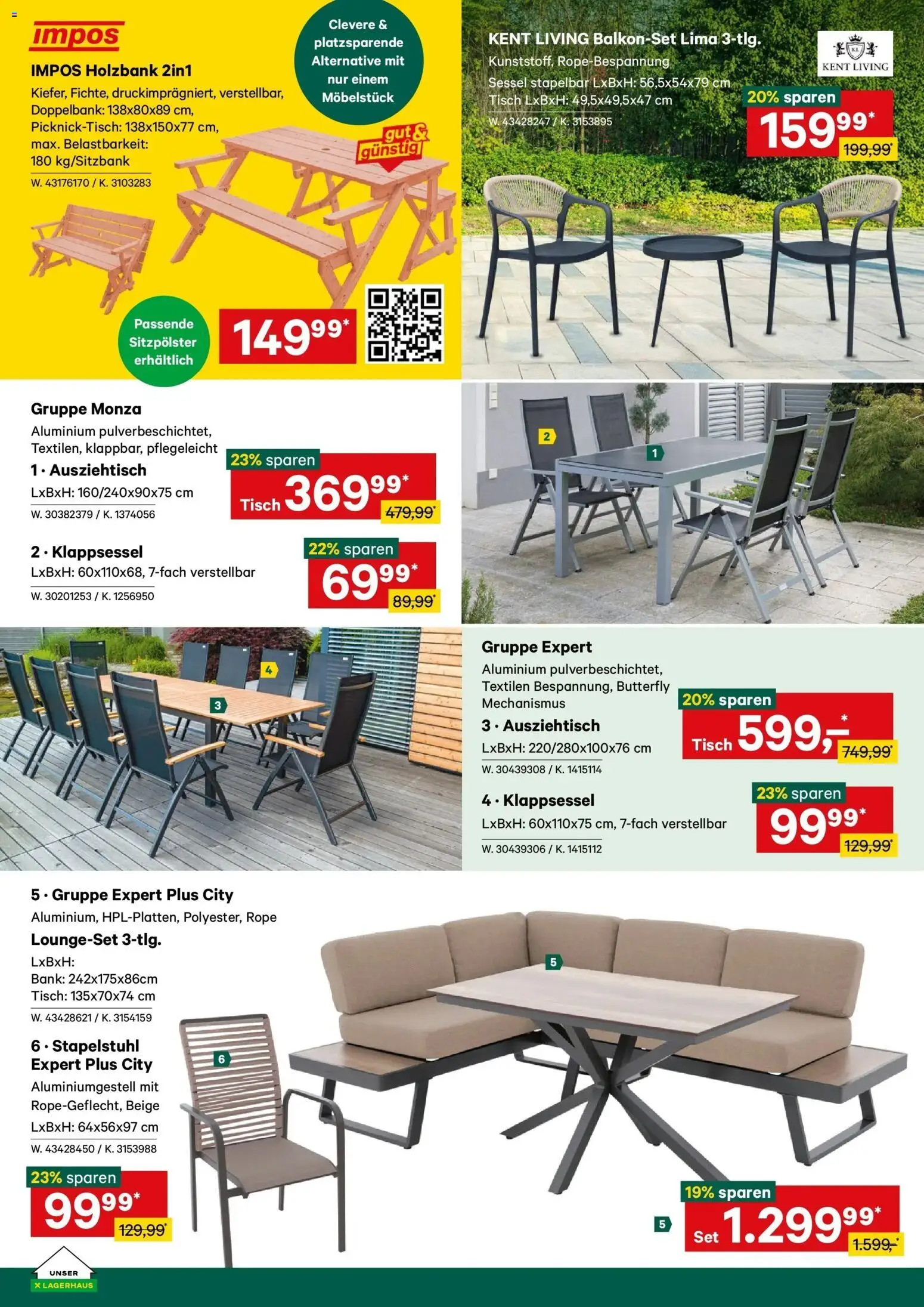 Lagerhaus Wochen Angebote gültig ab 20.07.2026 | Seite: 4 | Produkte: Sessel, Tisch