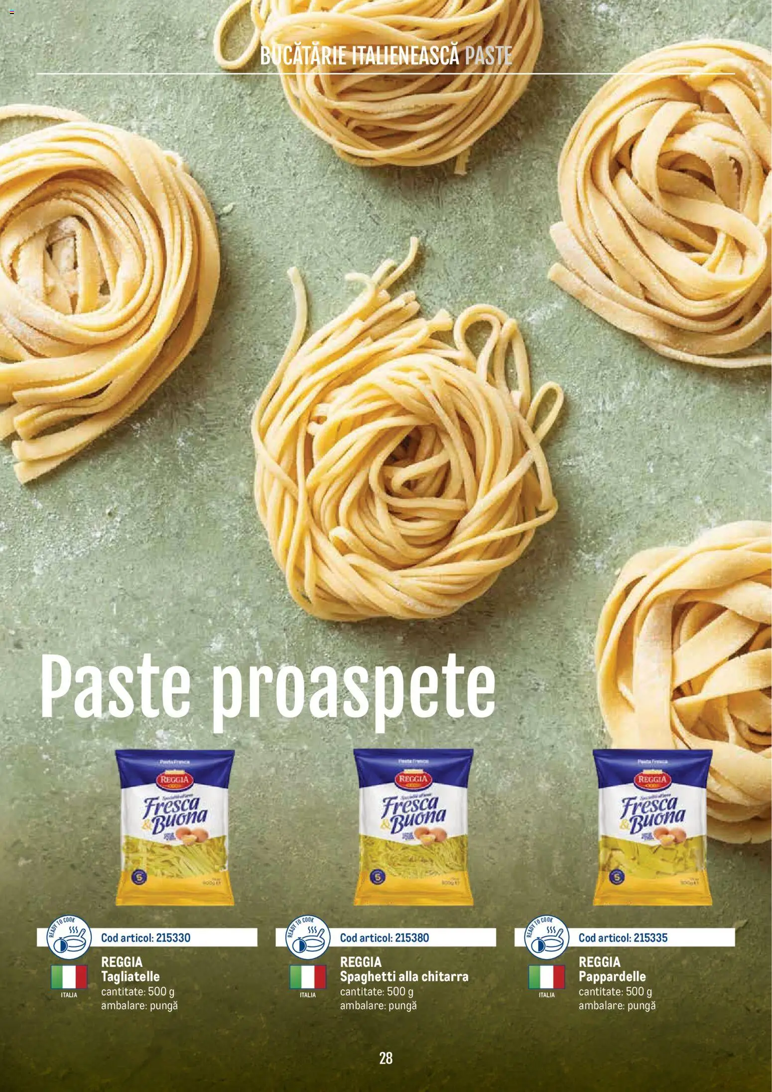 Noul catalog Metro – valabil de la 21.04.2026 | Pagină: 28 | Produse: Pungă, Bucătărie, Paste