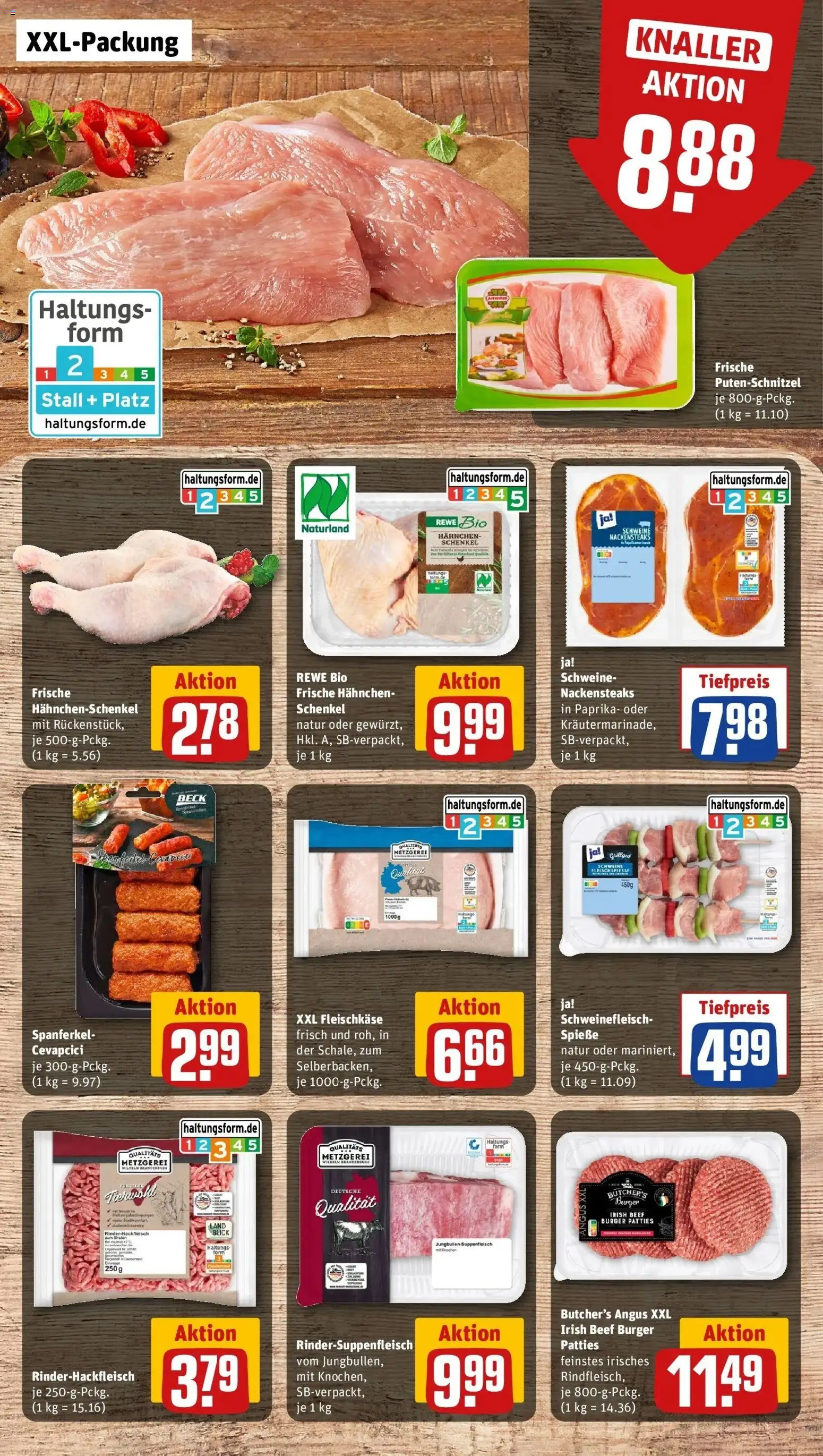 Rewe Prospekt Klein Nordende	 – gültig ab 15.03.2026 | Seite: 12 | Produkte: Nackensteaks, Hahnchen, Putenschnitzel, Schweinefleisch