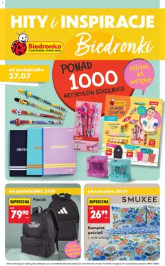 Pogląd oferty "Biedronka gazetka - Hity i inspiracje" - ważna od 27.07.2026