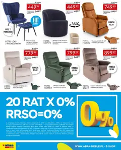 Pogląd oferty "Abra meble gazetka" - ważna od 27.07.2026 | Strona: 40 | Produkty: Fotel