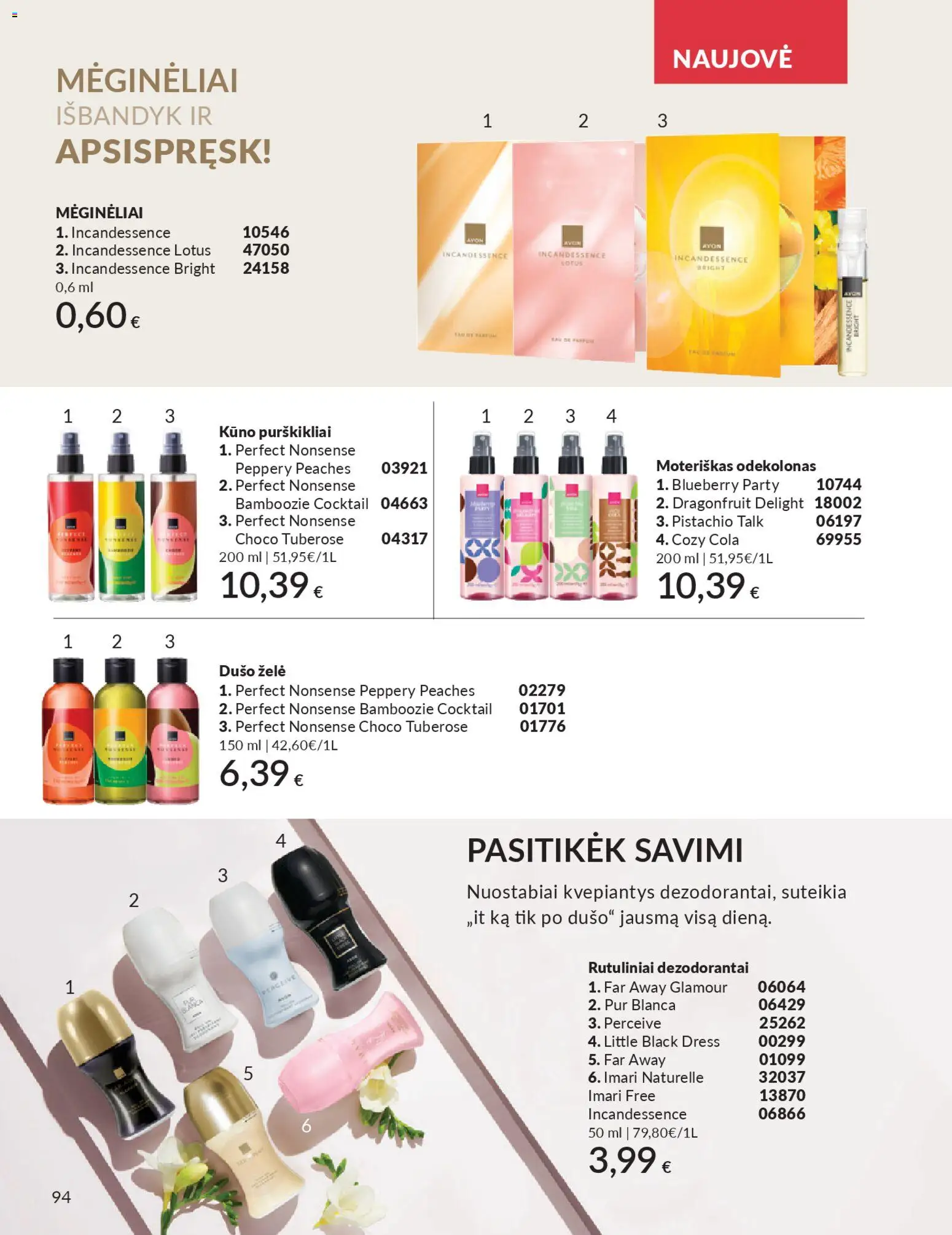 AVON akcijos nuo 2026.04.01 | Puslapis: 94 | Prekių: Dušo želė