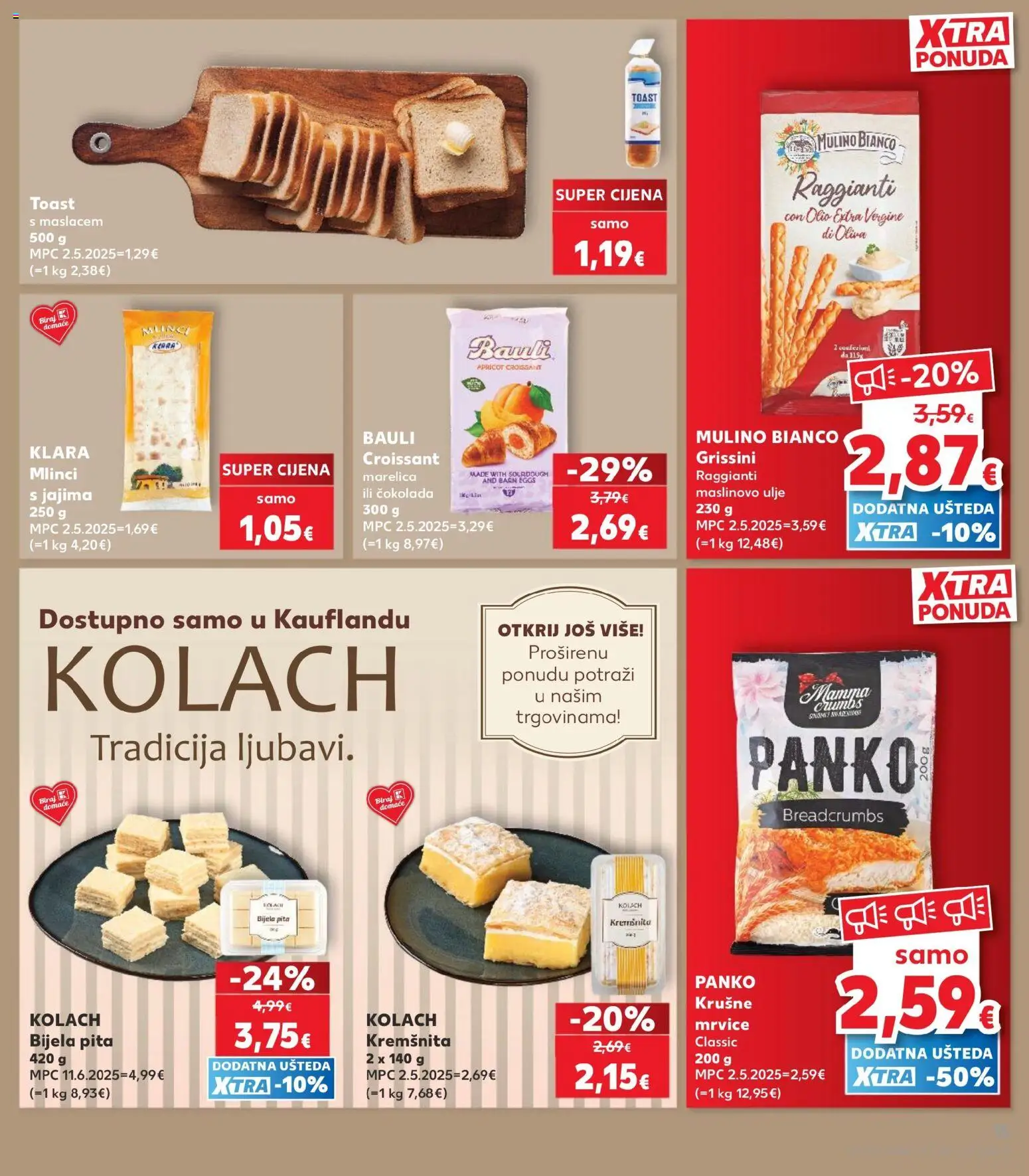Kaufland katalog | vrijedi od 07.10.2026 | Stranica: 15 | Proizvodi: Čokolada, Maslinovo ulje, Mlinci, Pasta