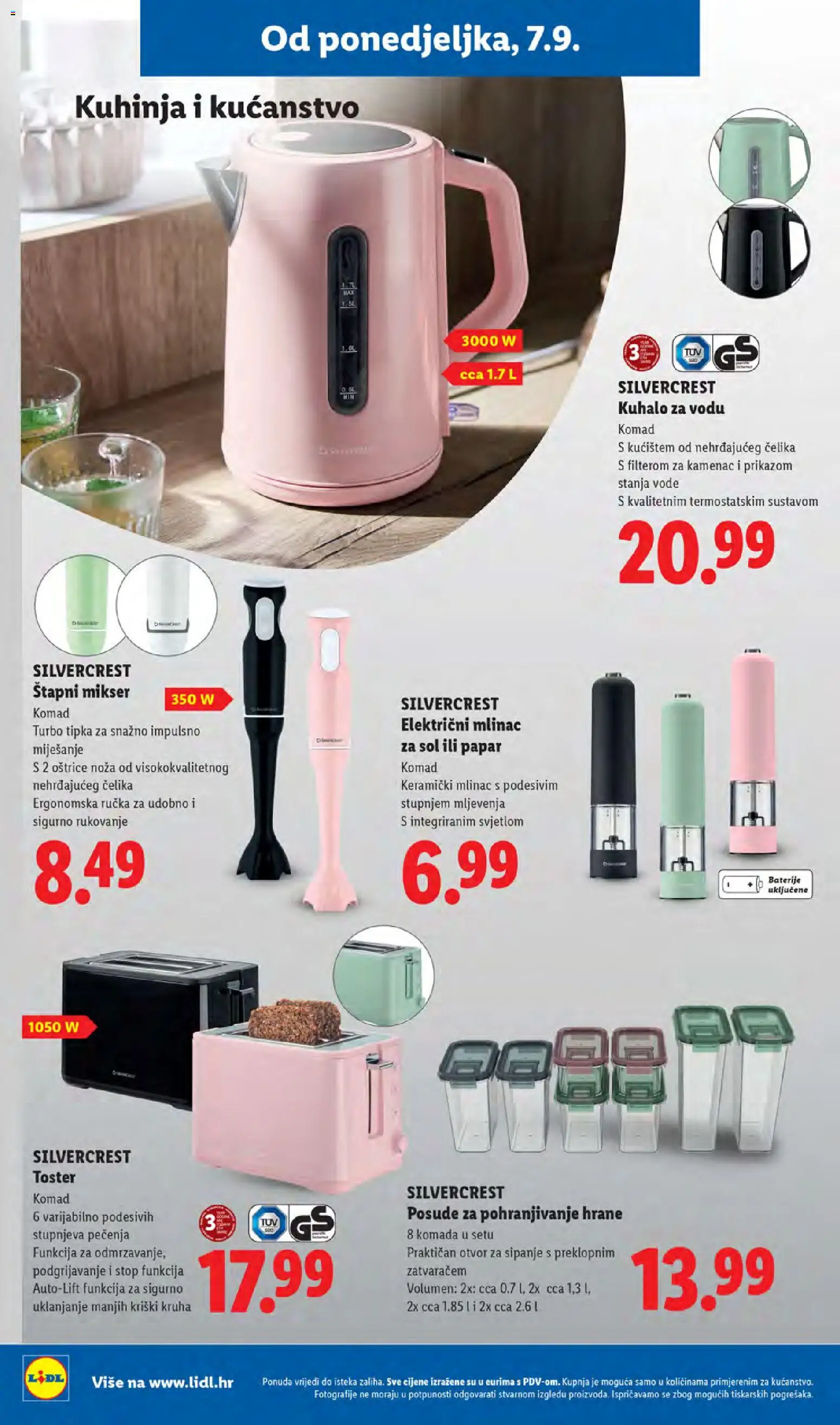 Lidl katalog | vrijedi od 07.09.2026 | Stranica: 32 | Proizvodi: Mikser, Štapni mikser, Sol, Kuhinja