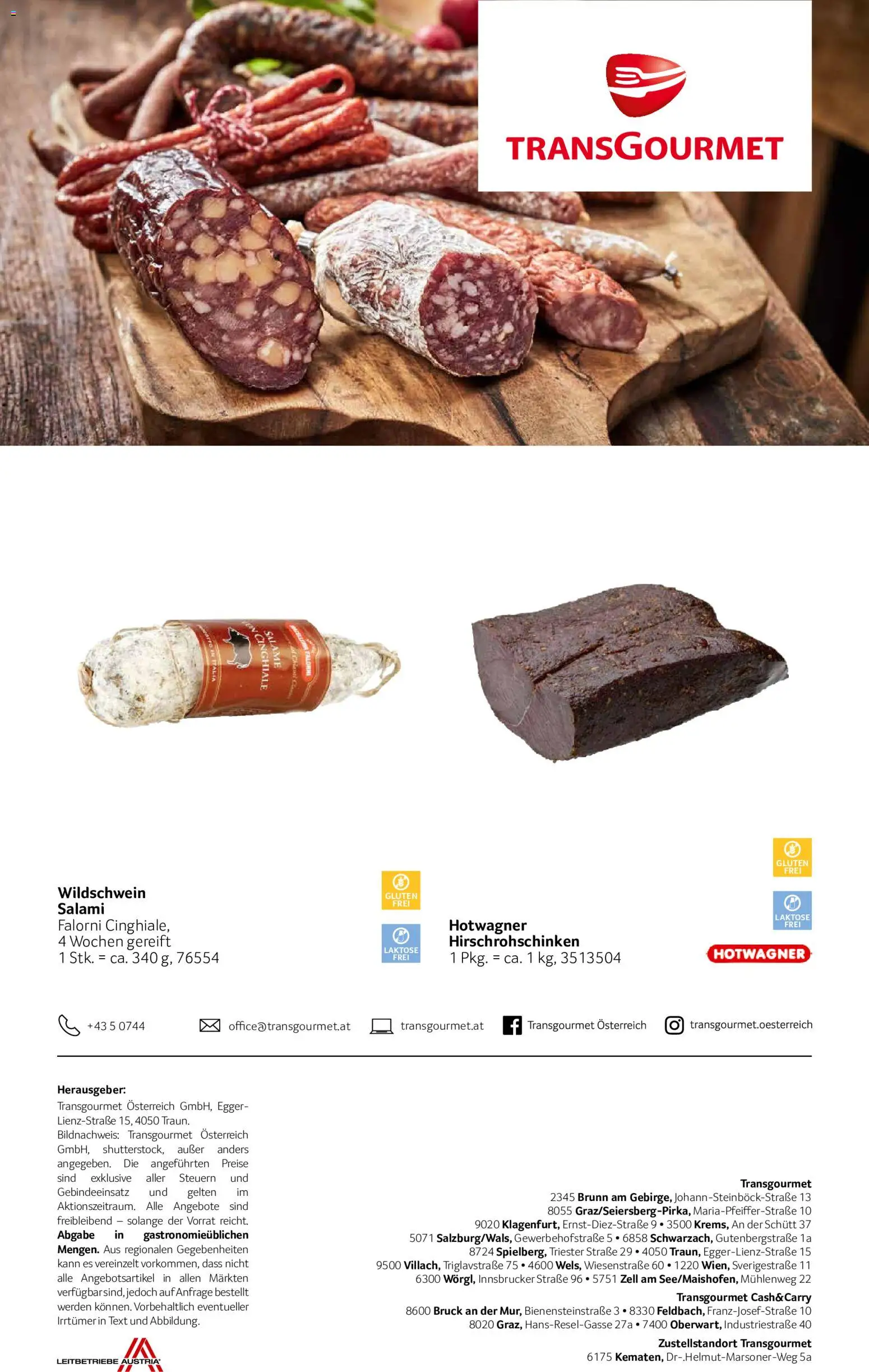 Transgourmet Alles für den Wildgenuss gültig ab 31.08.2026 | Seite: 16 | Produkte: Salami