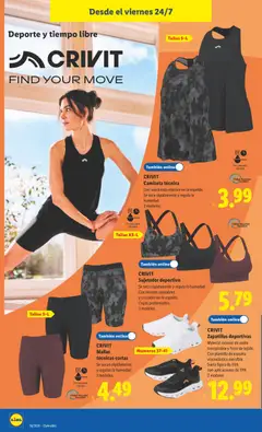 Vista previa CRIVIT Zapatillas deportivas, Material exterior de malla transpirable y forro de tejido. Con plantilla de espuma viscoelástica extraíble. Suela ligera de EVA con aplicaciones de TPR. 2 modelos. válido desde el 20/07/2026 | Página: 24 | Productos: Zapatillas deportivas, Zapatillas