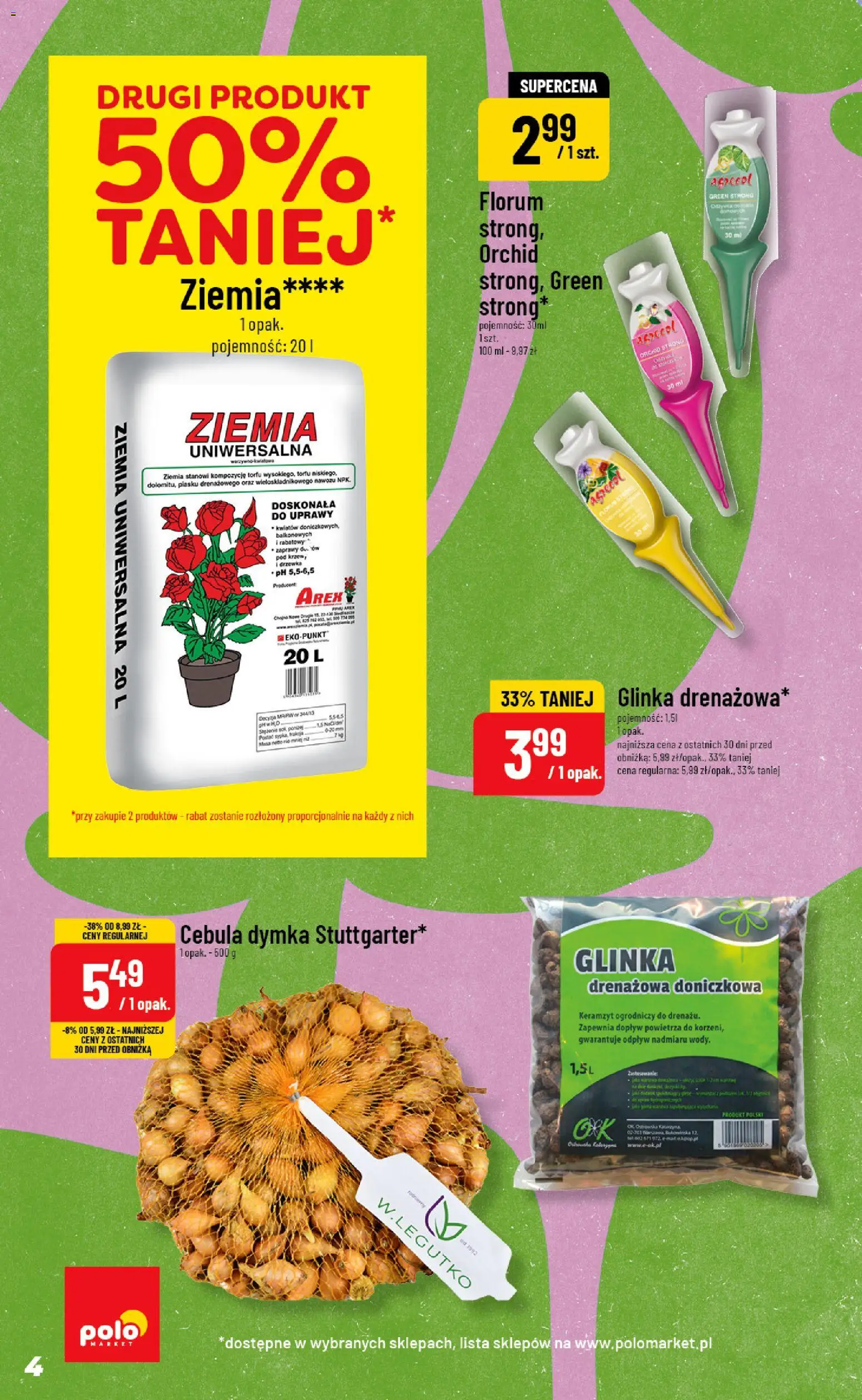 POLOmarket gazetka - Inspirujący Tydzień od 08.04.2026 | Strona: 4 | Produkty: Ziemia uniwersalna, Ziemia