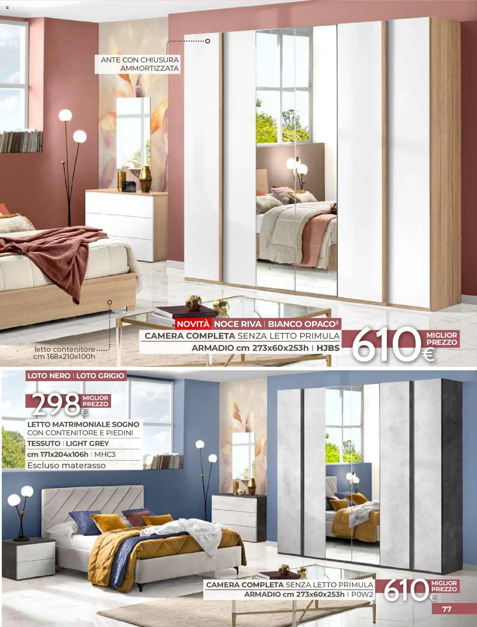 Volantino Mondo Convenienza del 01/09/2026 | Pagina: 79 | Prodotti: Loto, Letto contenitore, Contenitore, Materasso